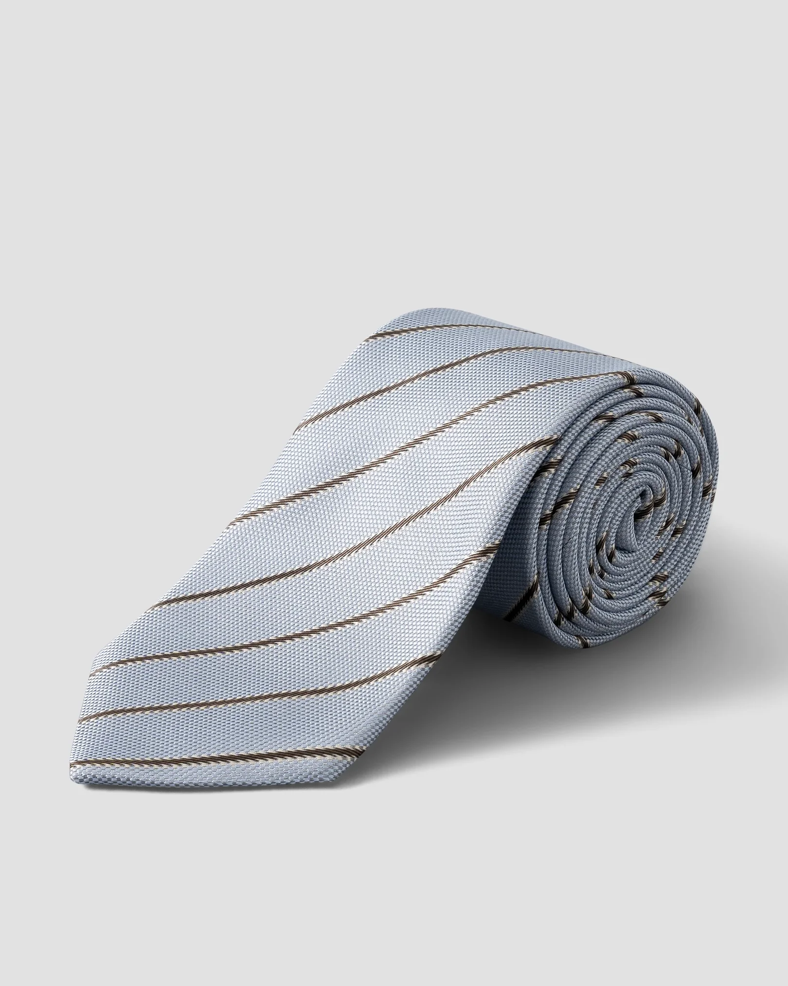 Eton - light blue panama silk tie
