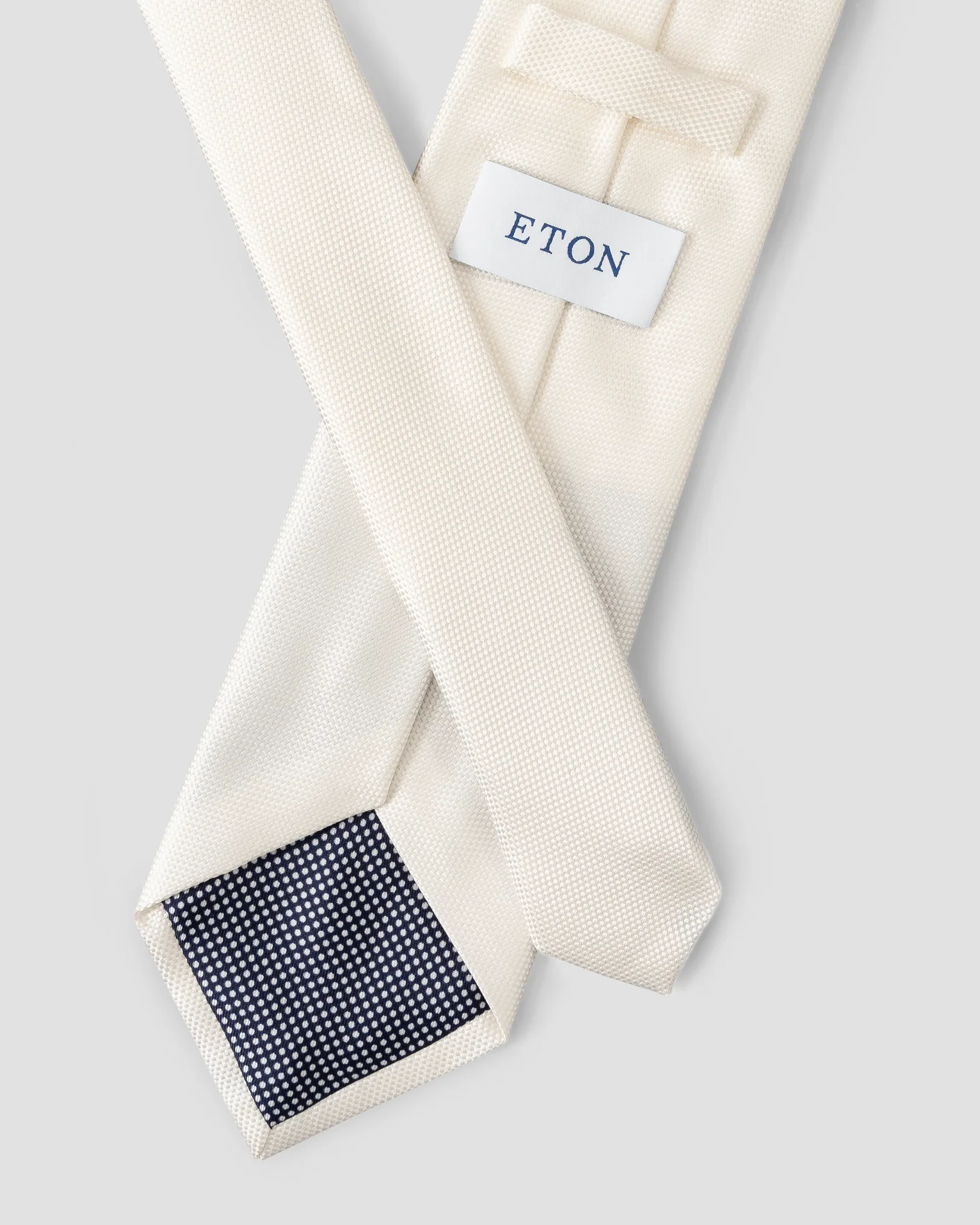 Eton - white basketweave tie