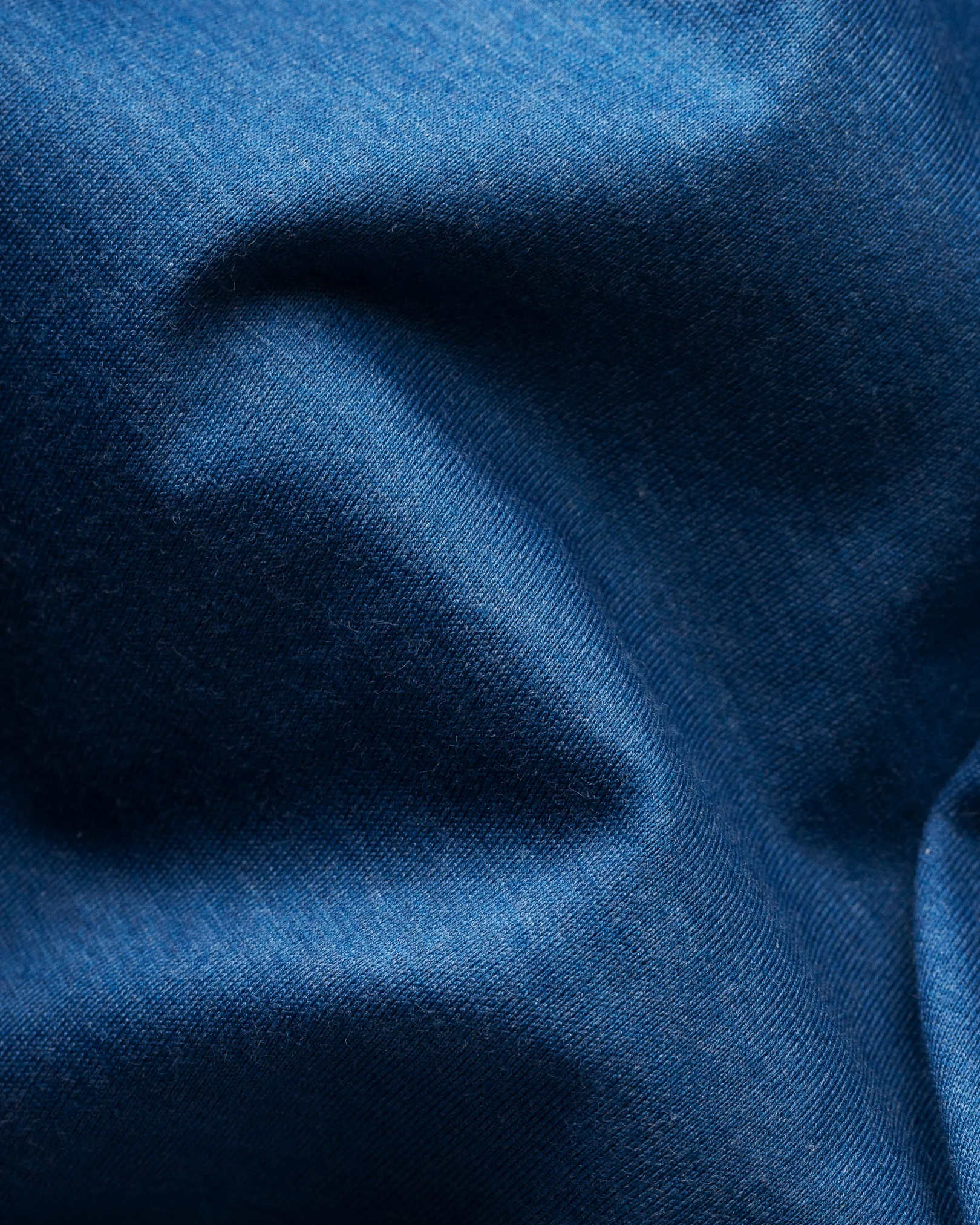 Eton - blue popover jersey shirt short sleeved