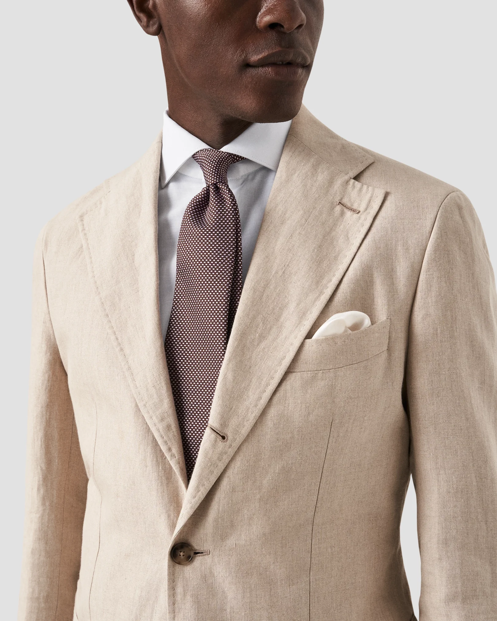 Eton - solid cotton linen shirt