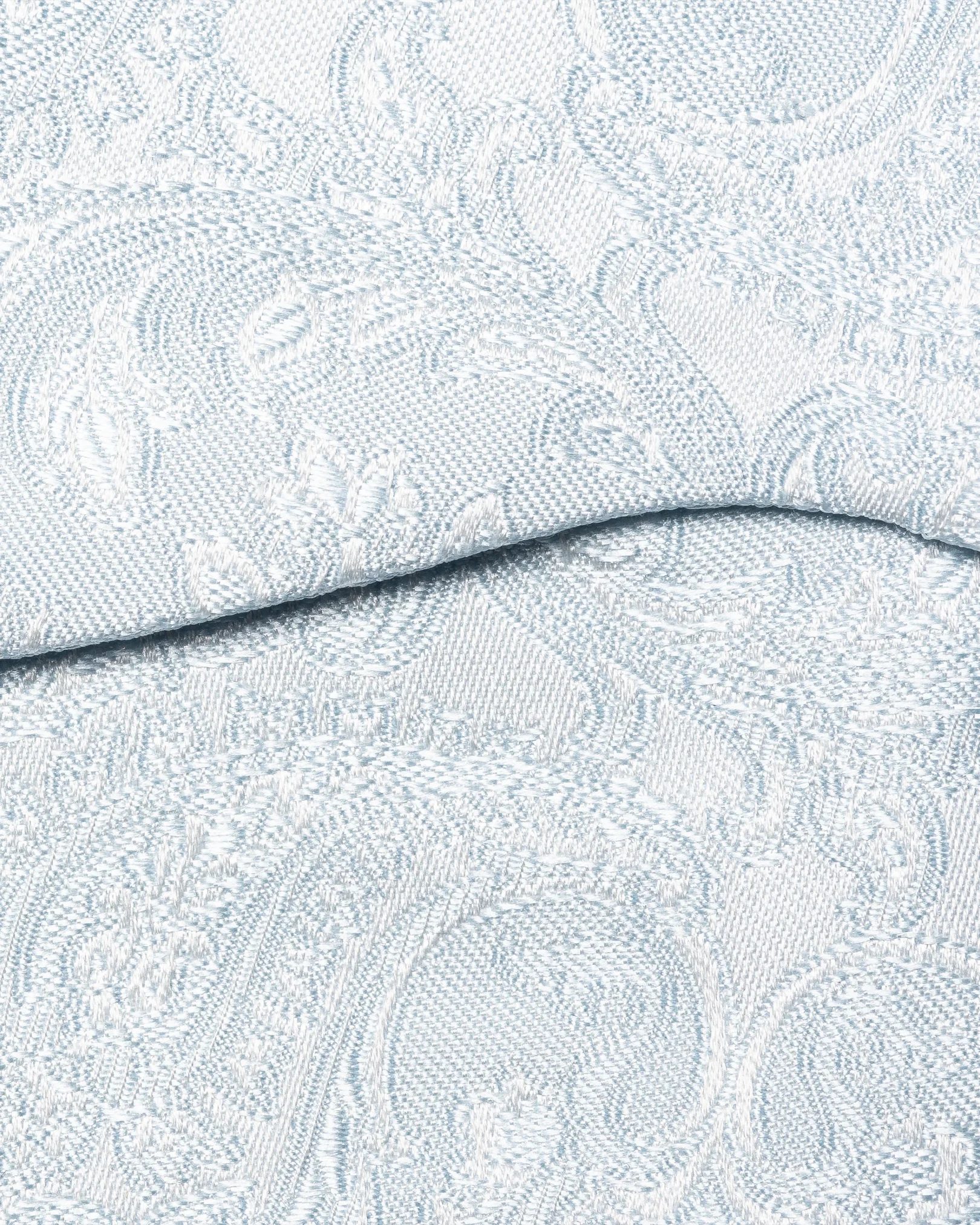 Eton - light blue paisley bow tie