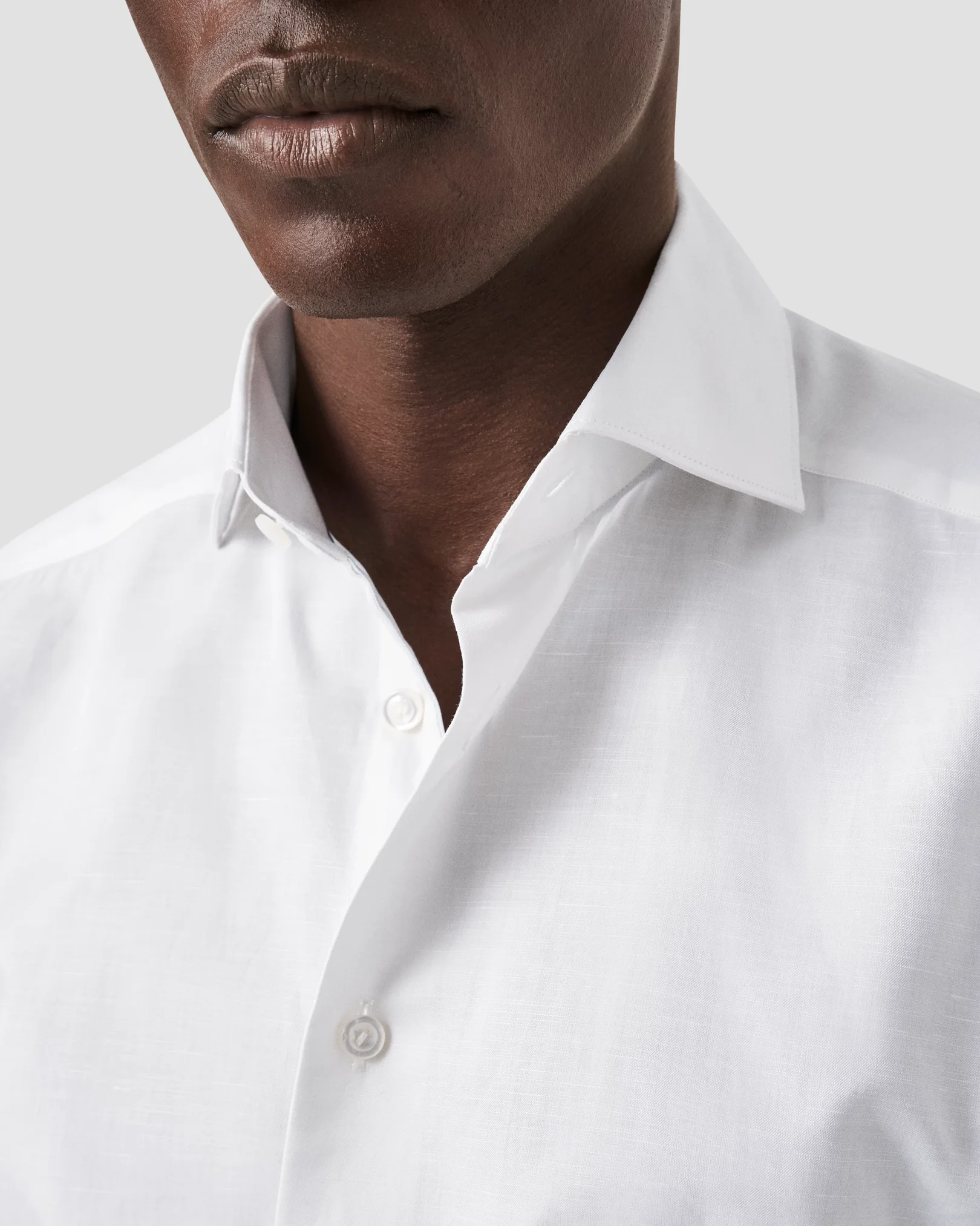 Eton - solid cotton linen shirt