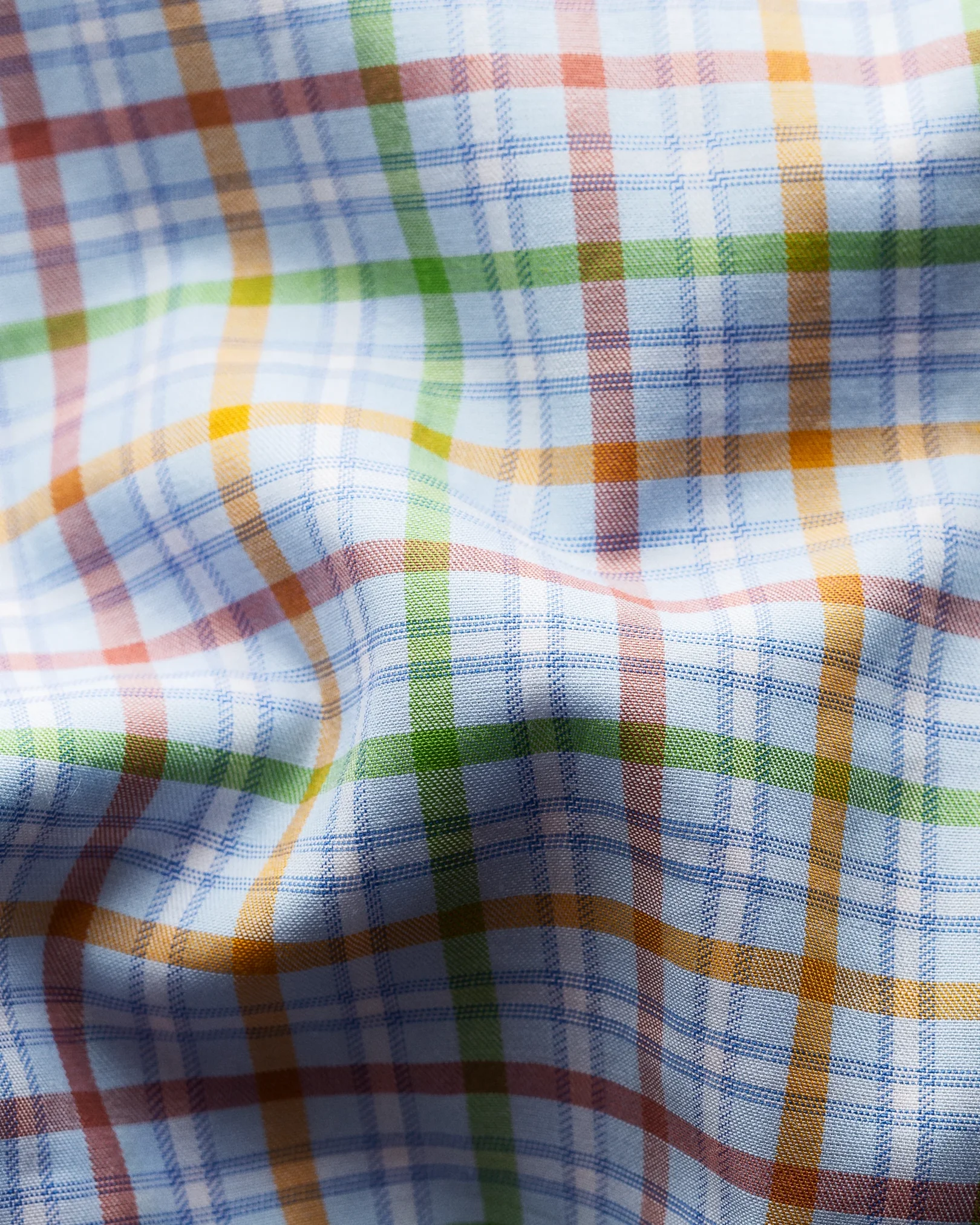 Eton - multi colored checks fine twill shirt