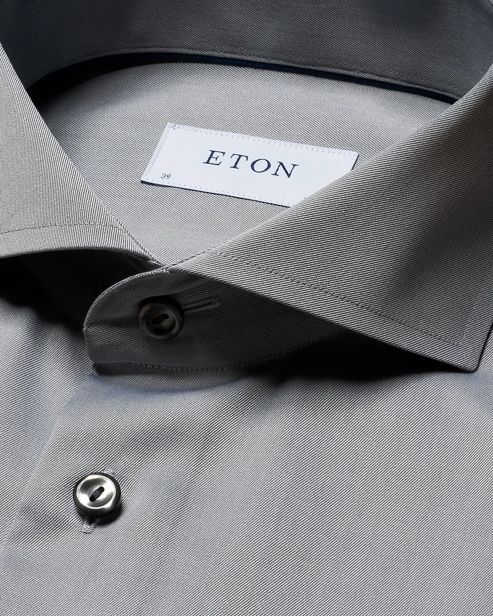 Eton - mid greay signature twill extreme cutaway