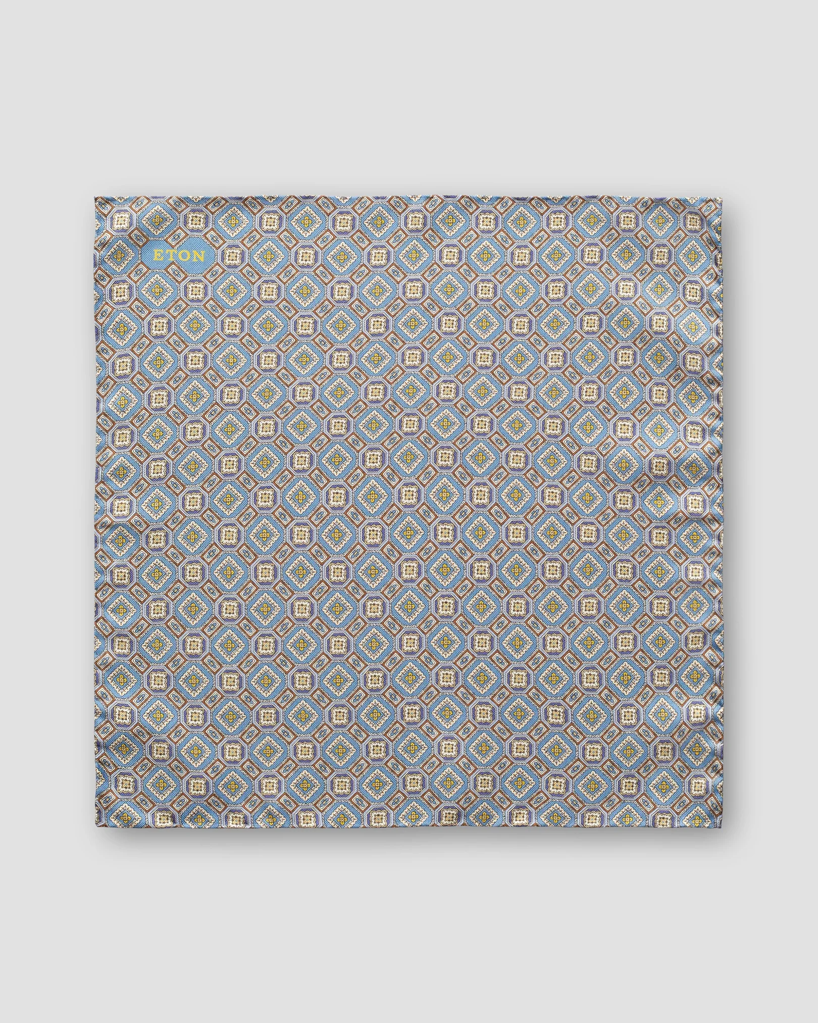 Eton - blue medallion pocket square