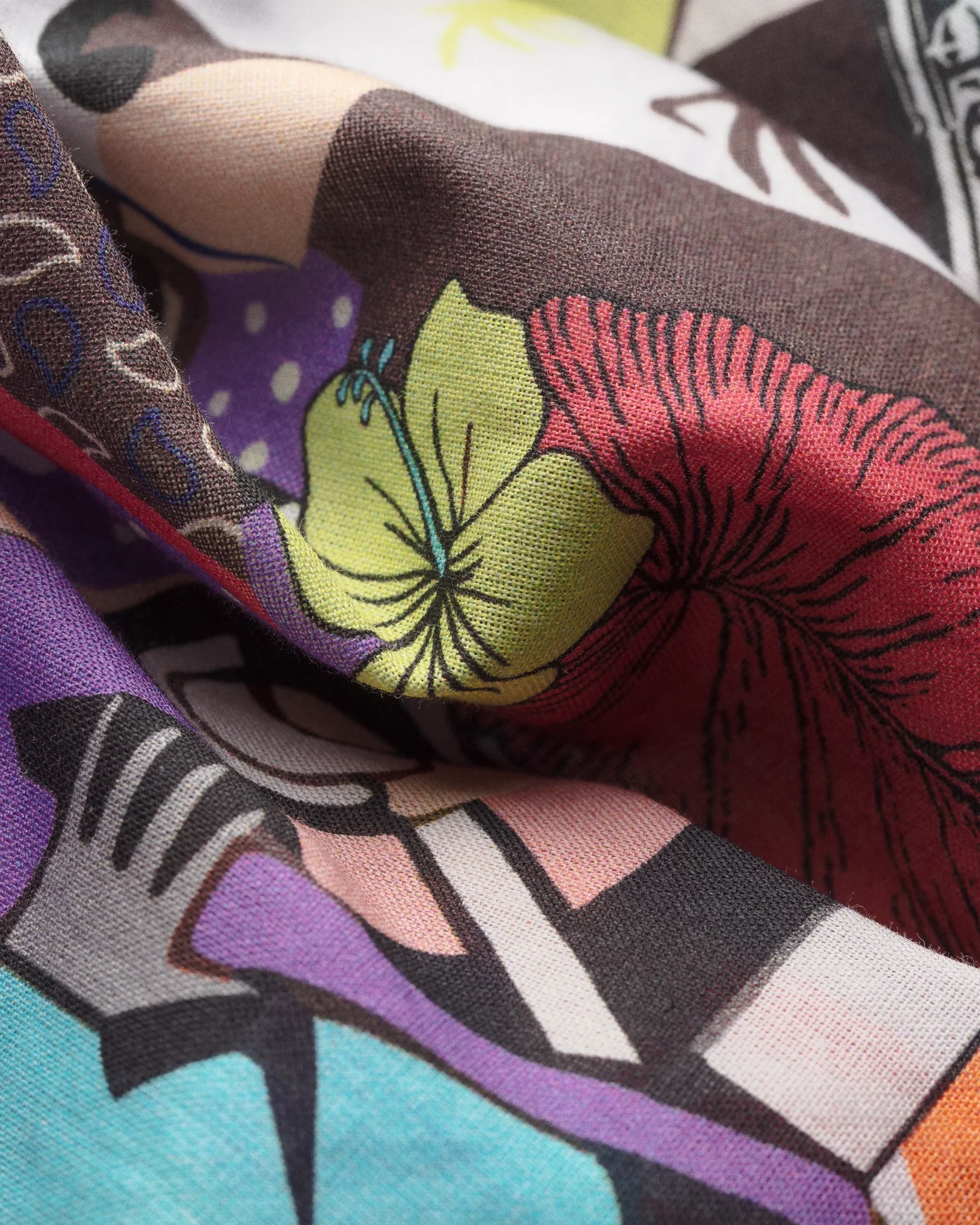 Eton - jazz print poplin shirt
