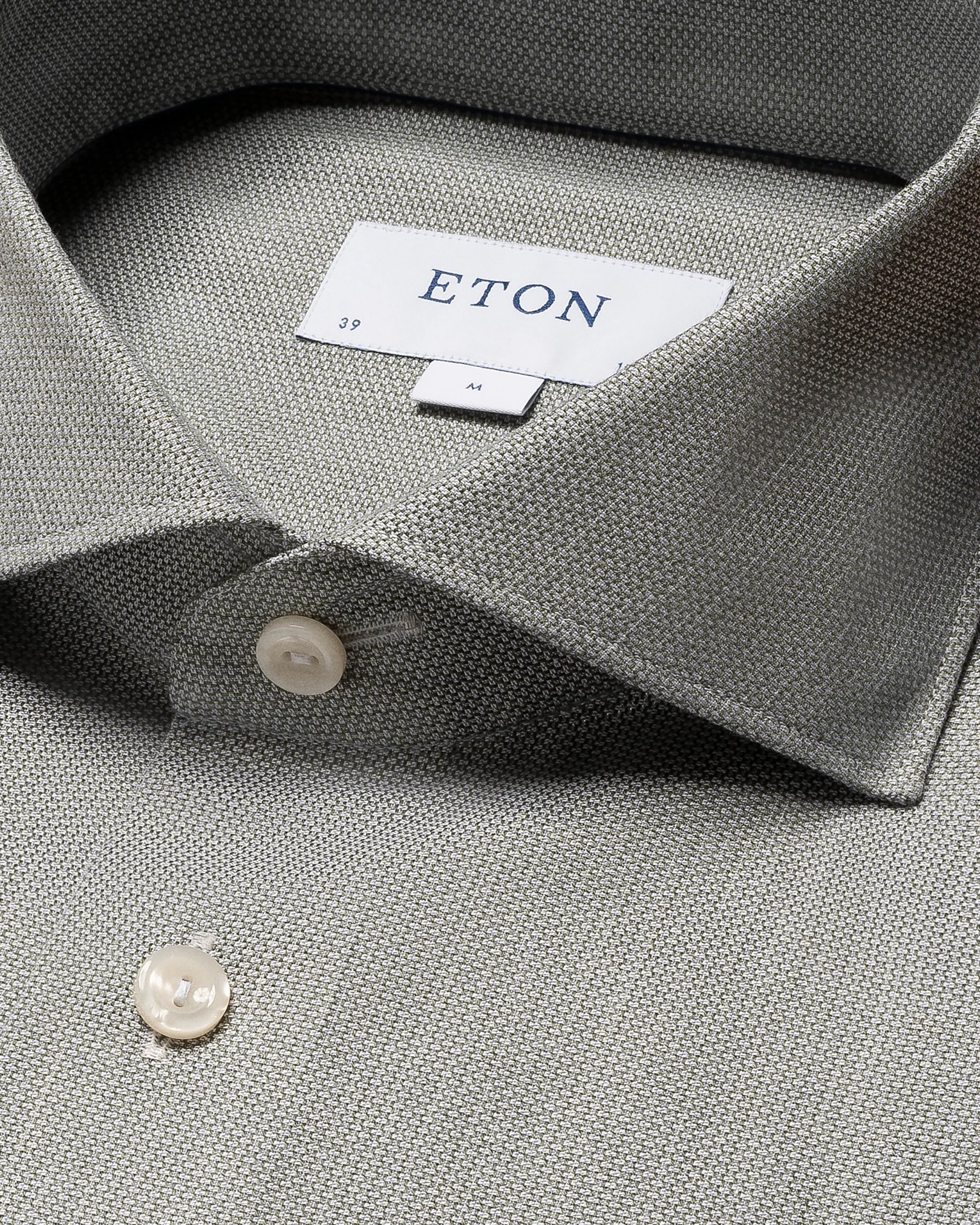 Eton - mid green melange signature twill