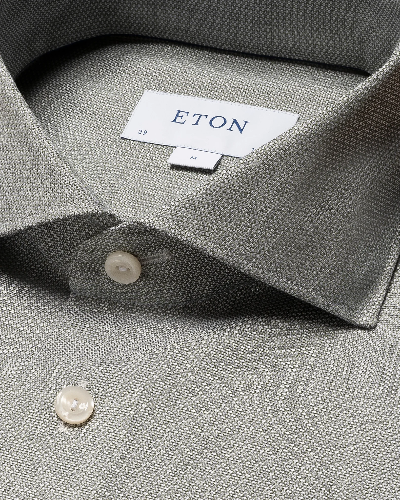 Eton - mid green melange signature twill
