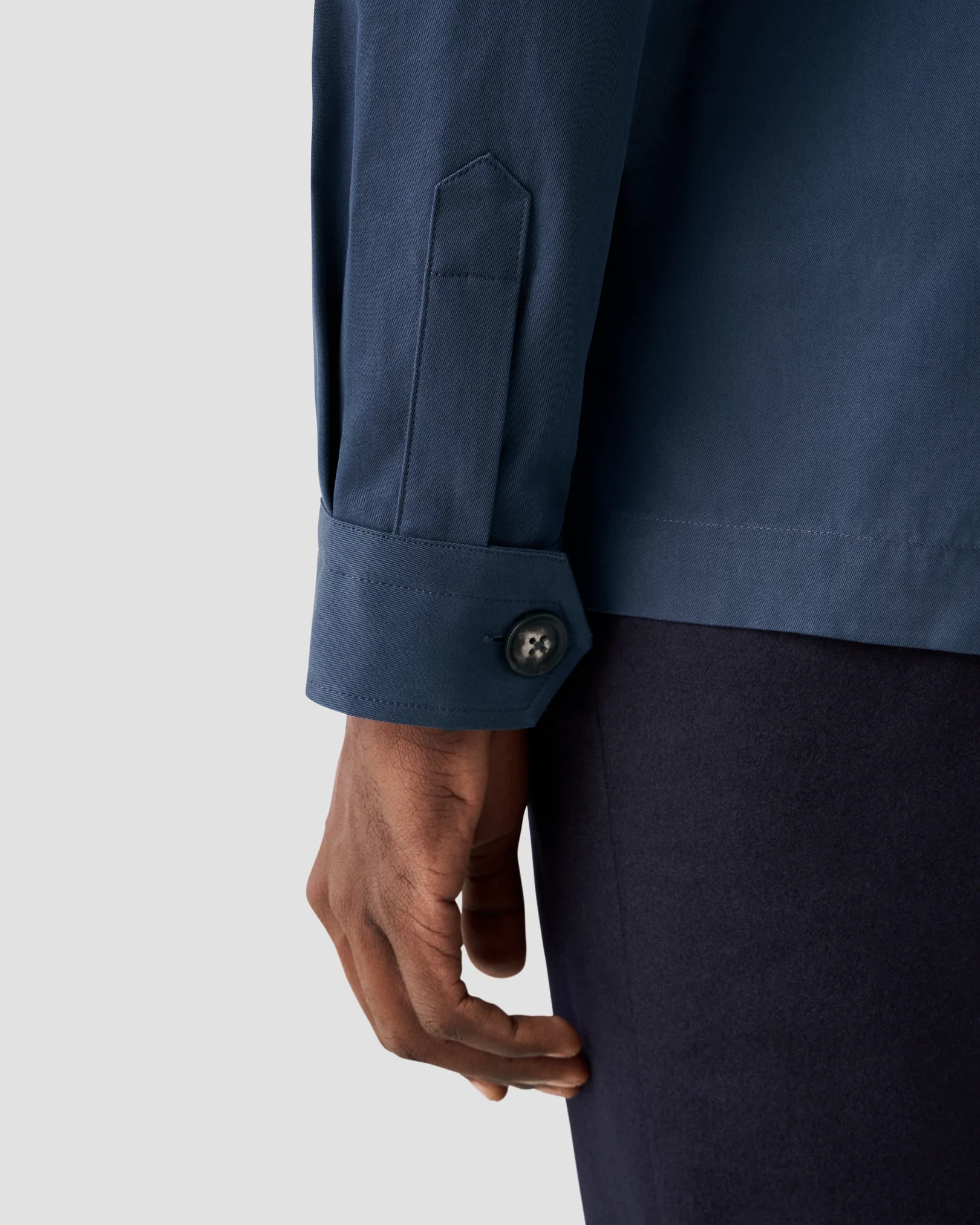 Eton - dark blue turndown overshirt