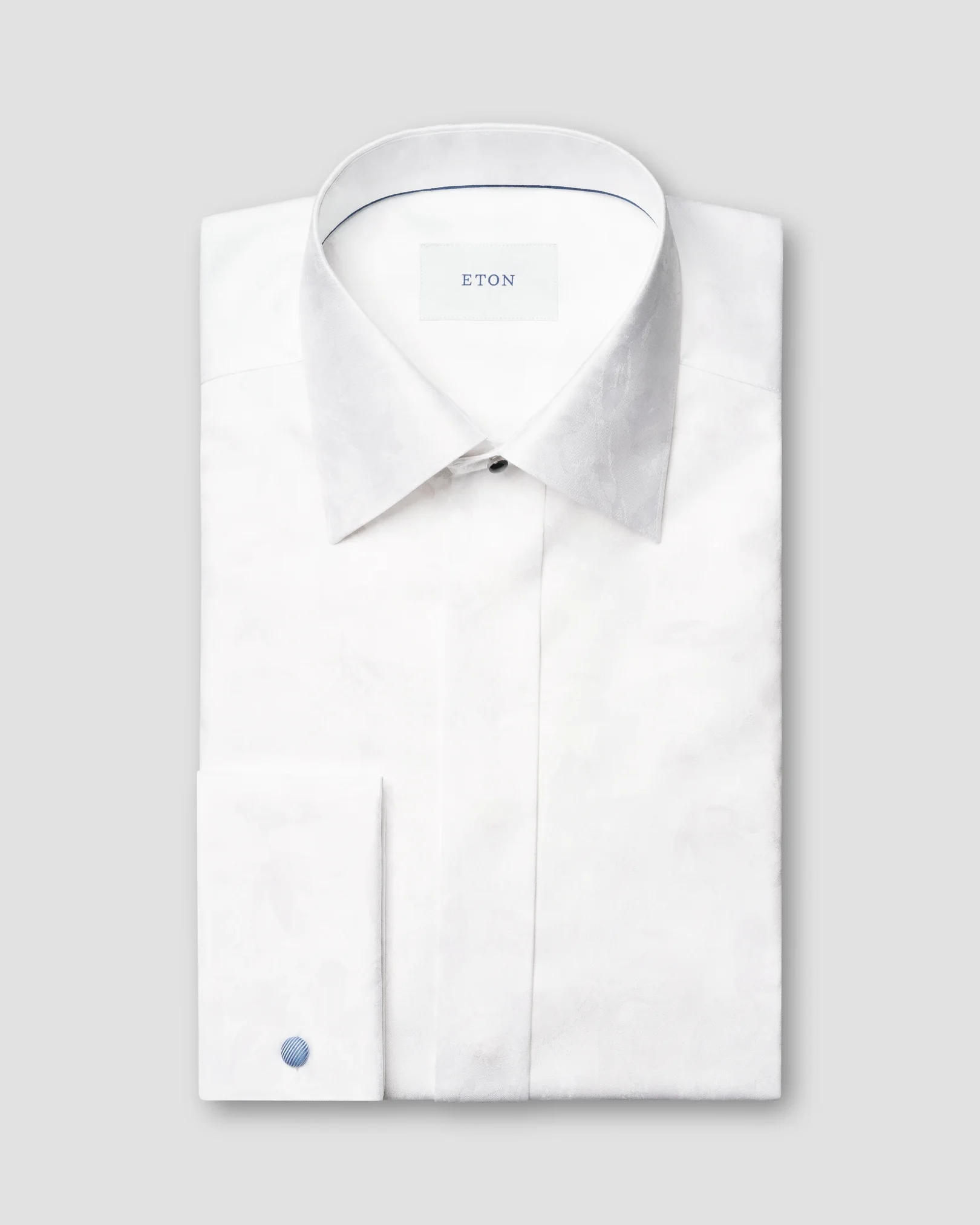 Eton - Jacquard-Hemd mit Blumenmuster