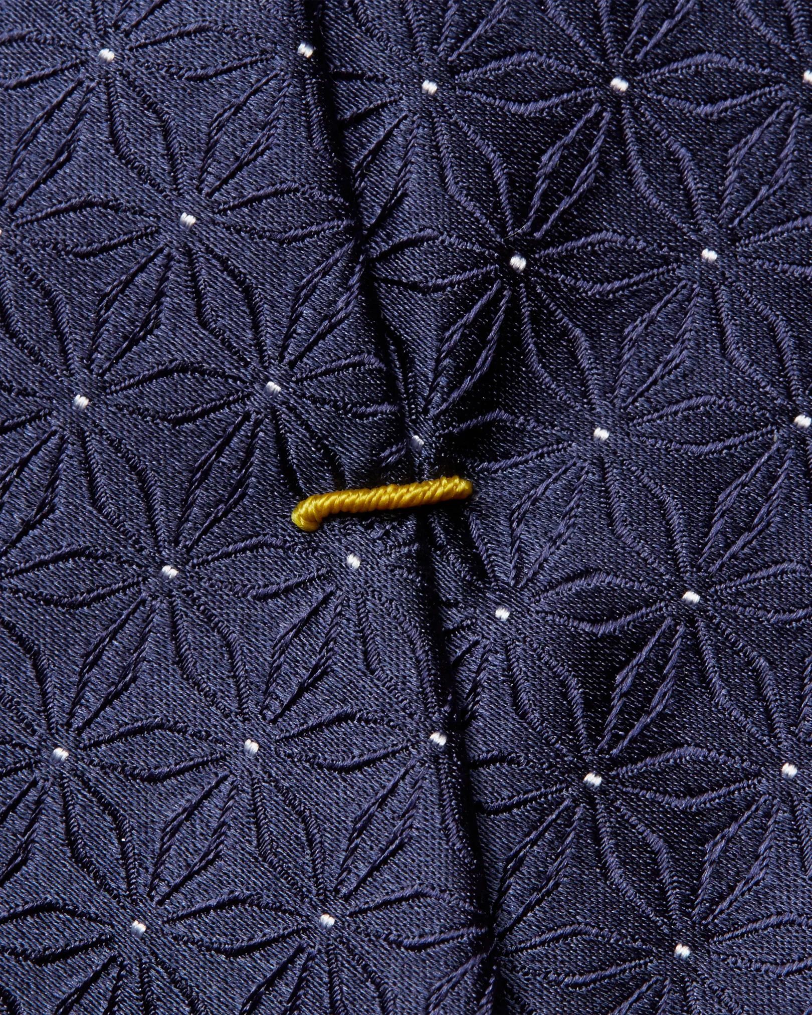 Eton - midnight blue floral silk tie