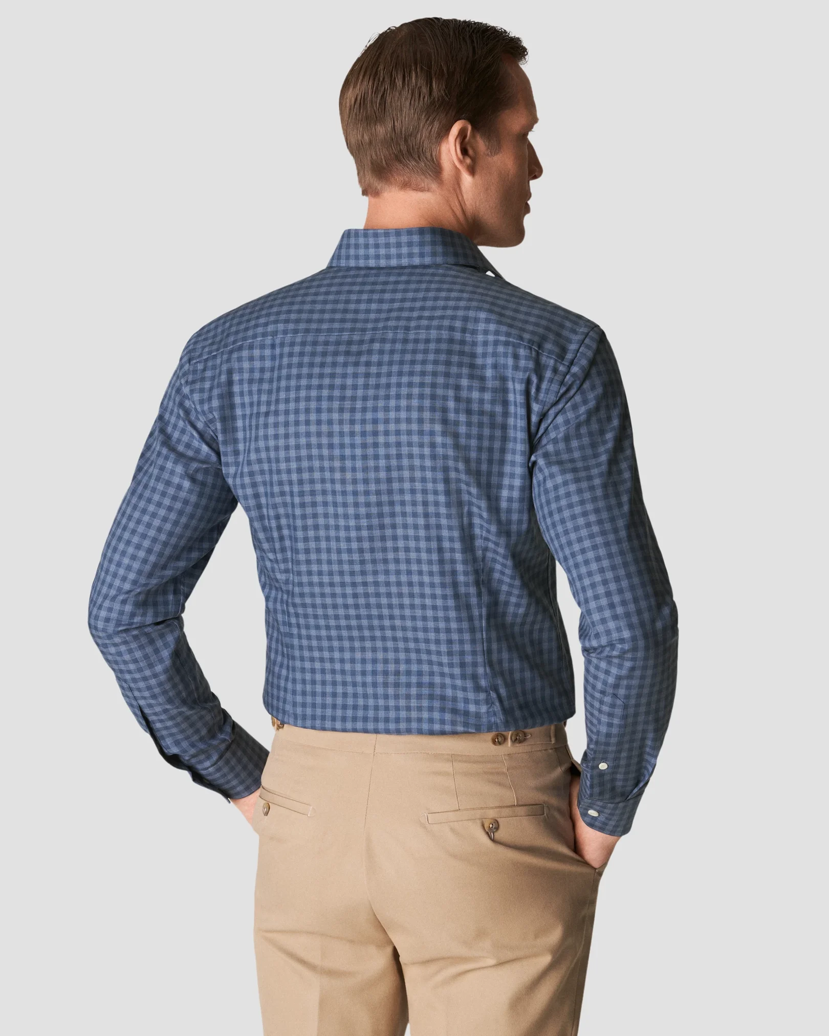 Eton - mid blue lightweight oxford