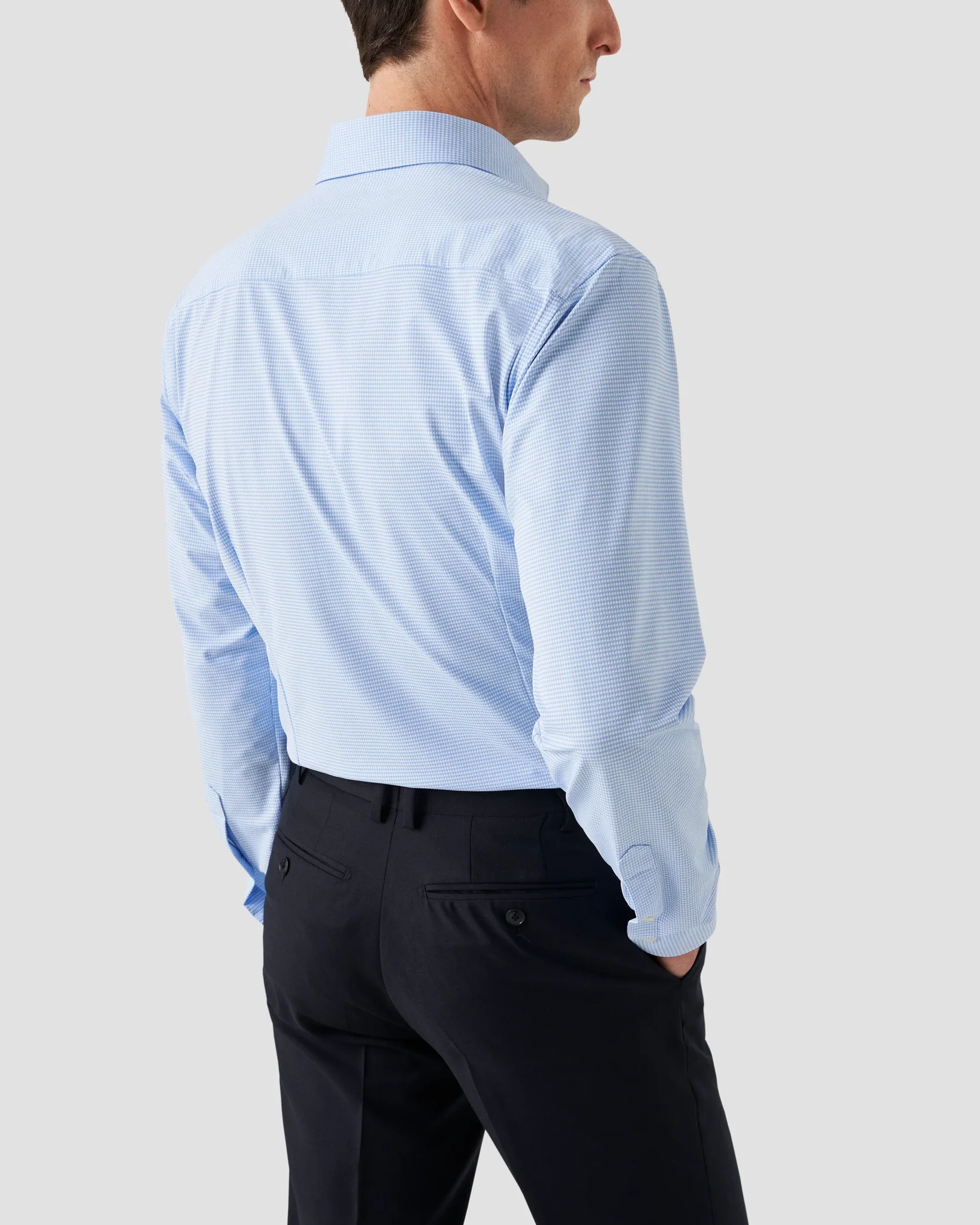 Eton - Micro Check Four-Way Strech Shirt