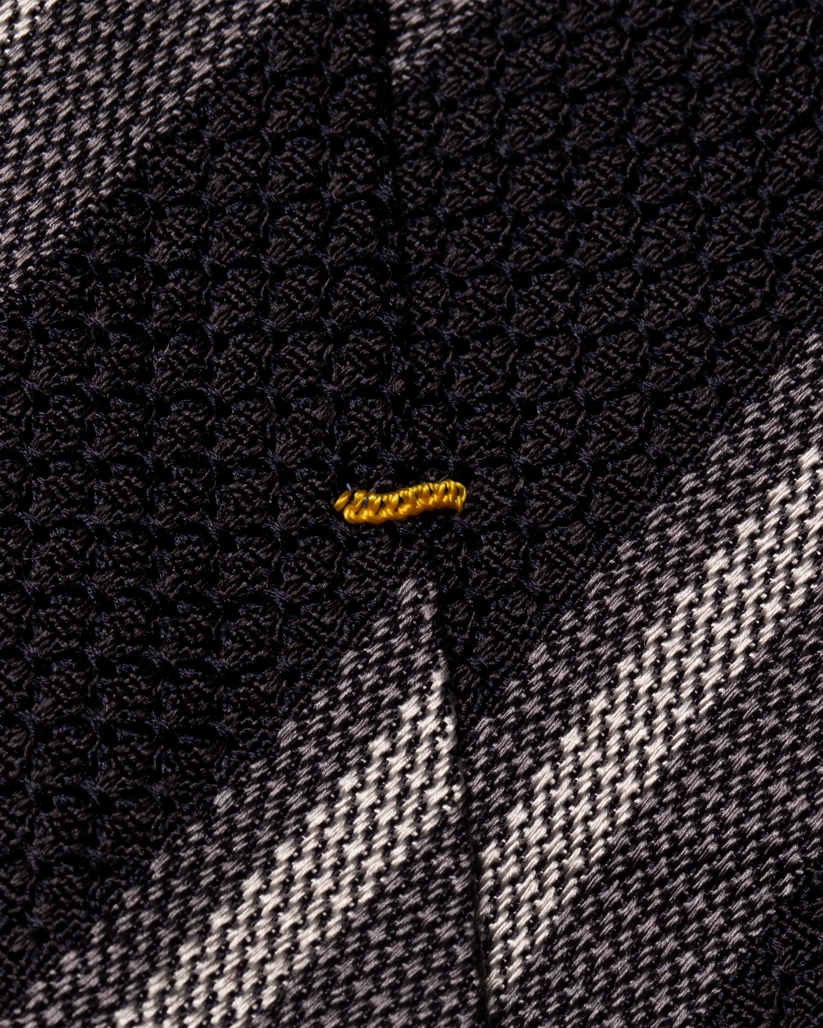 Eton - navy blue striped grenadine tie