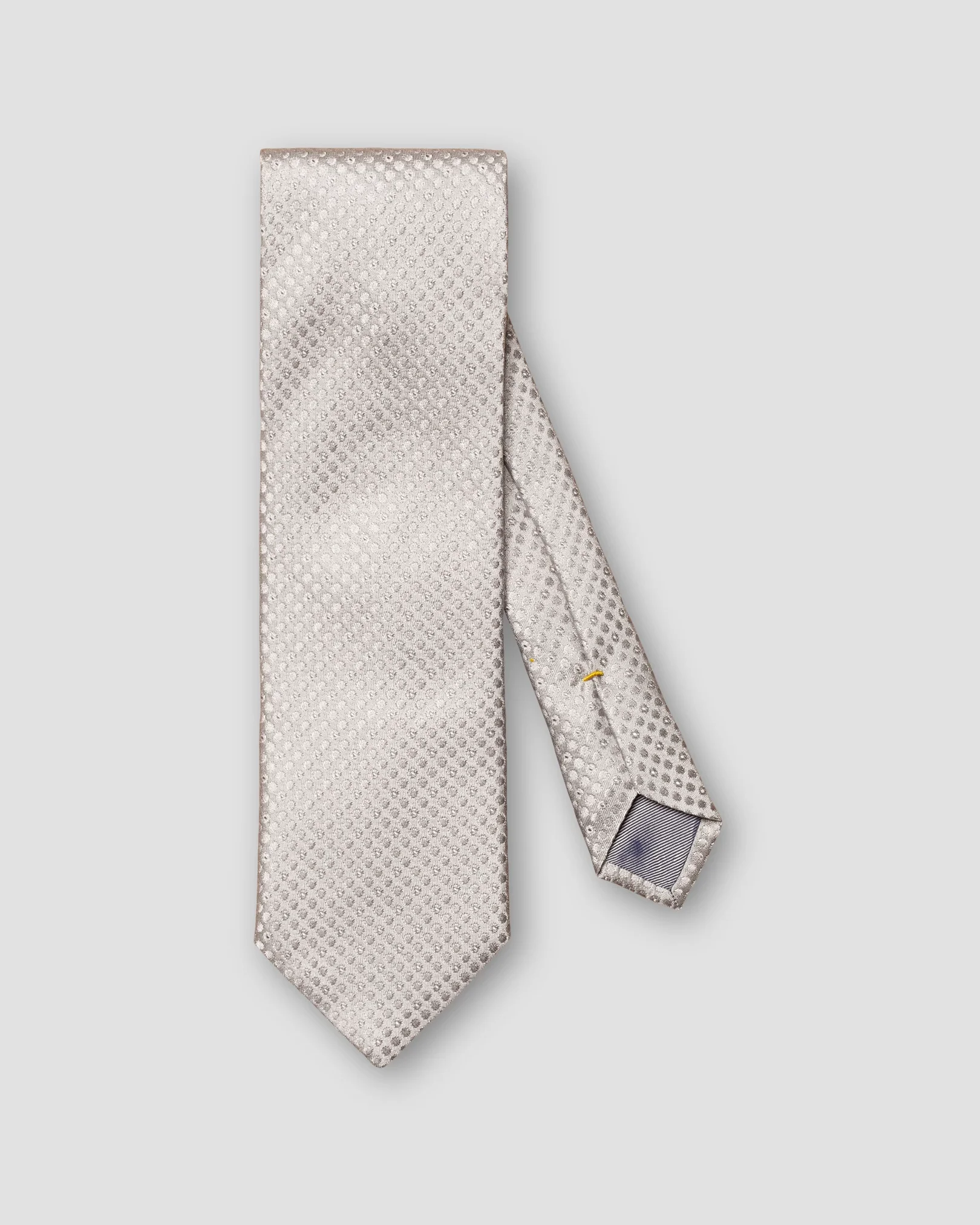 Eton - light grey semi solid tie
