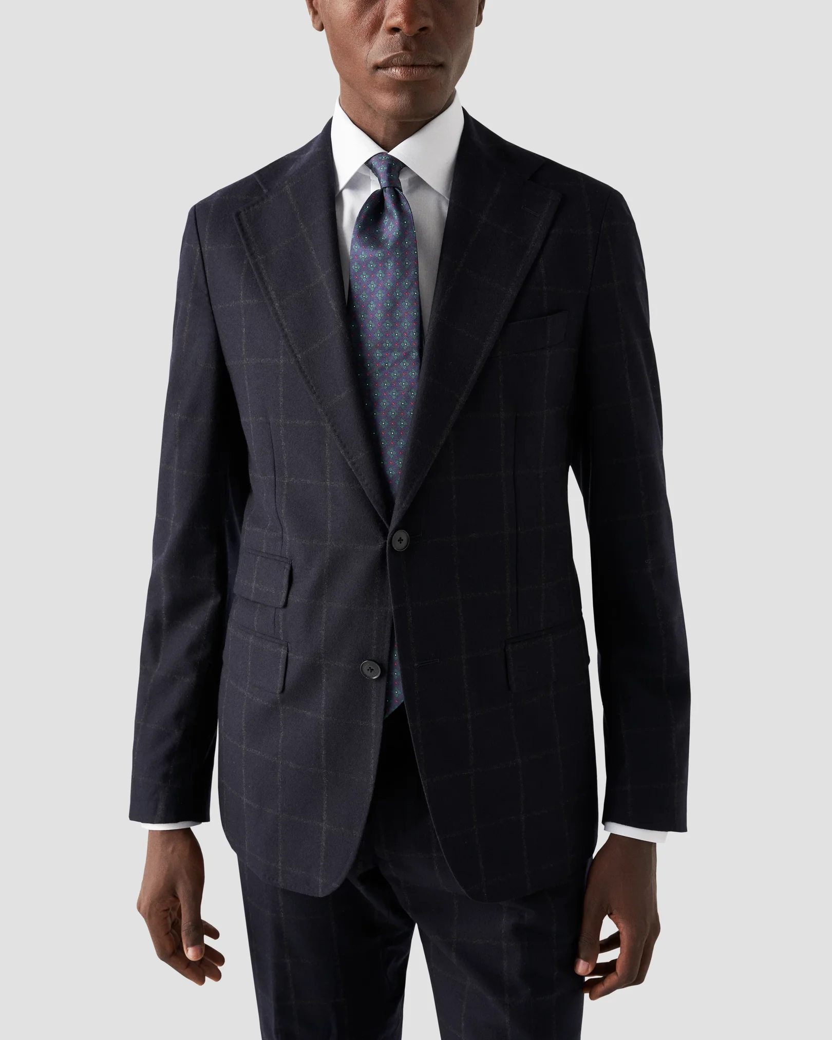 Eton - white signature twill contrast shirt