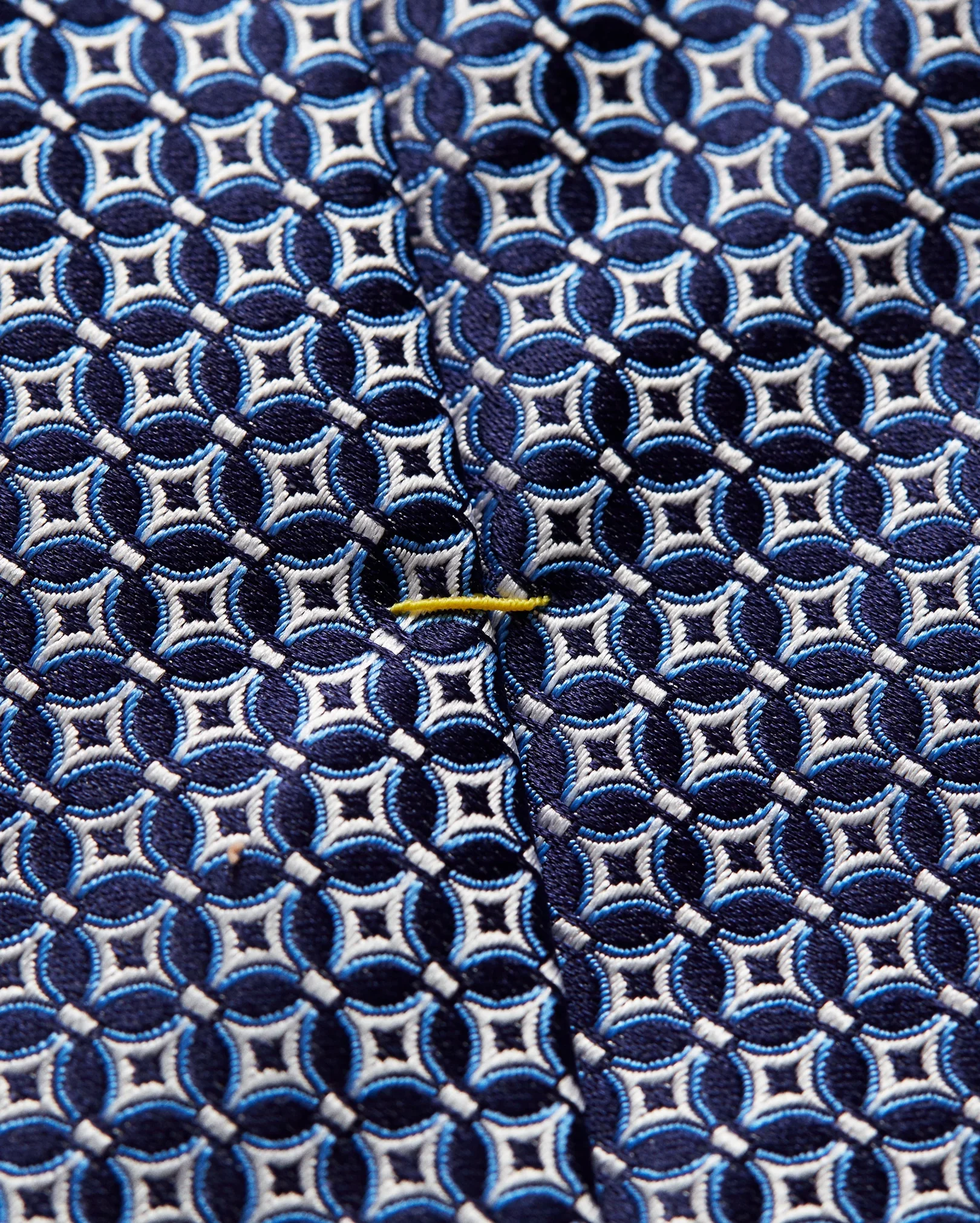 Eton - navy woven flower tie