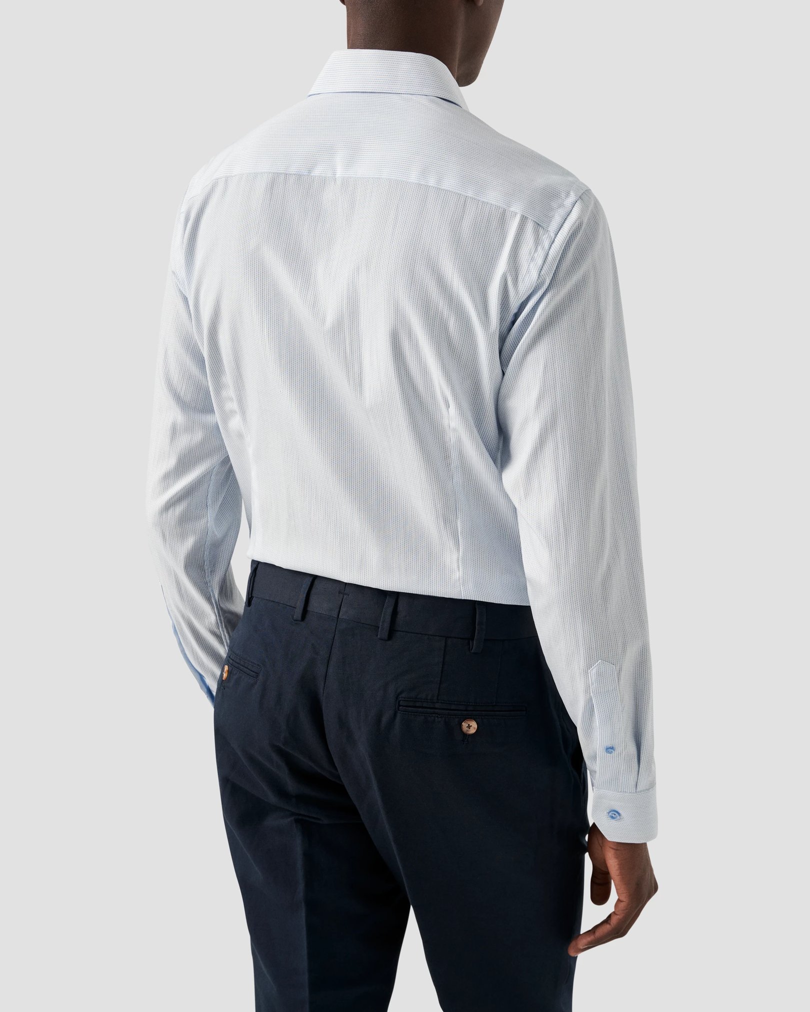 Eton - micro printed poplin shirt