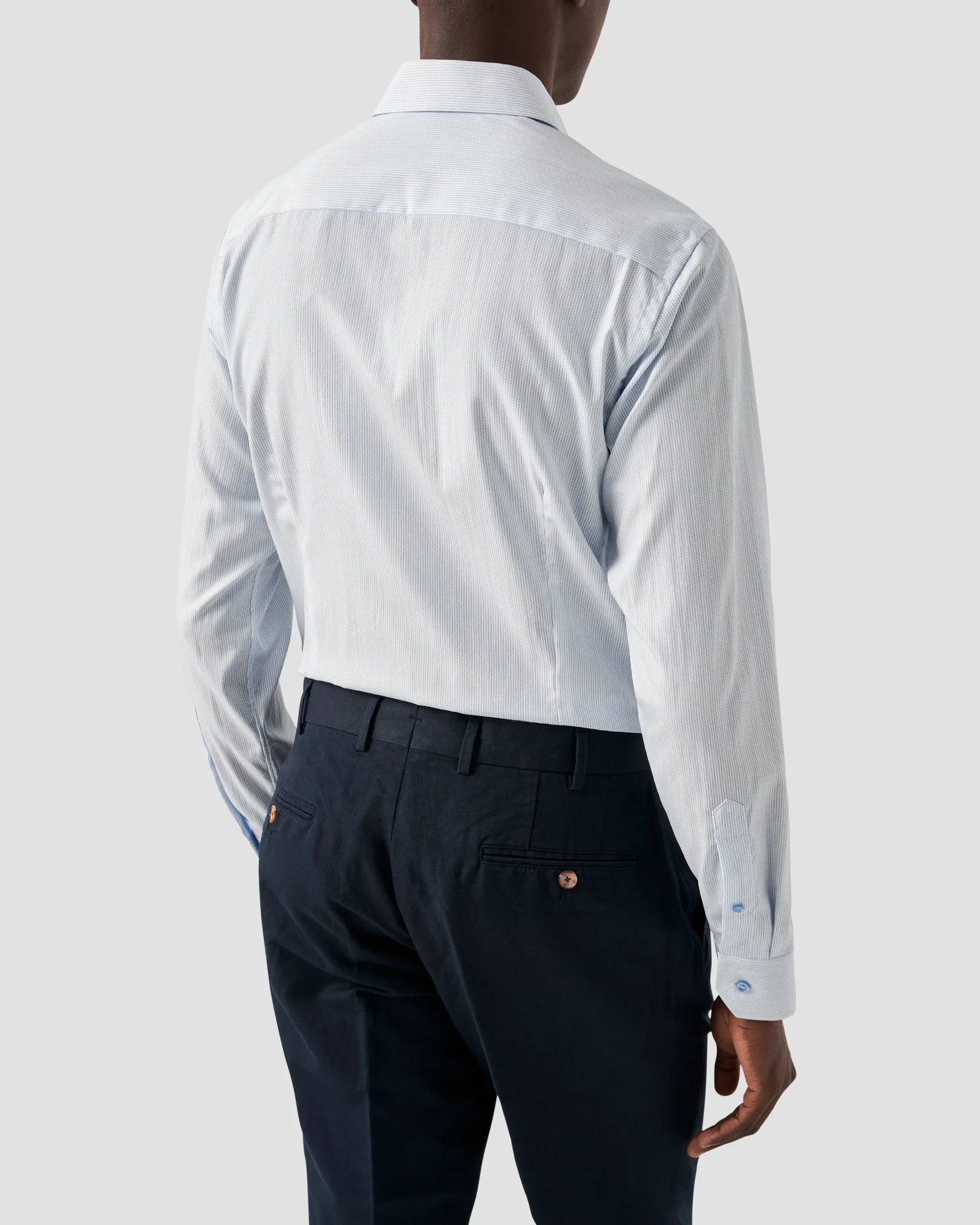 Eton - micro printed poplin shirt