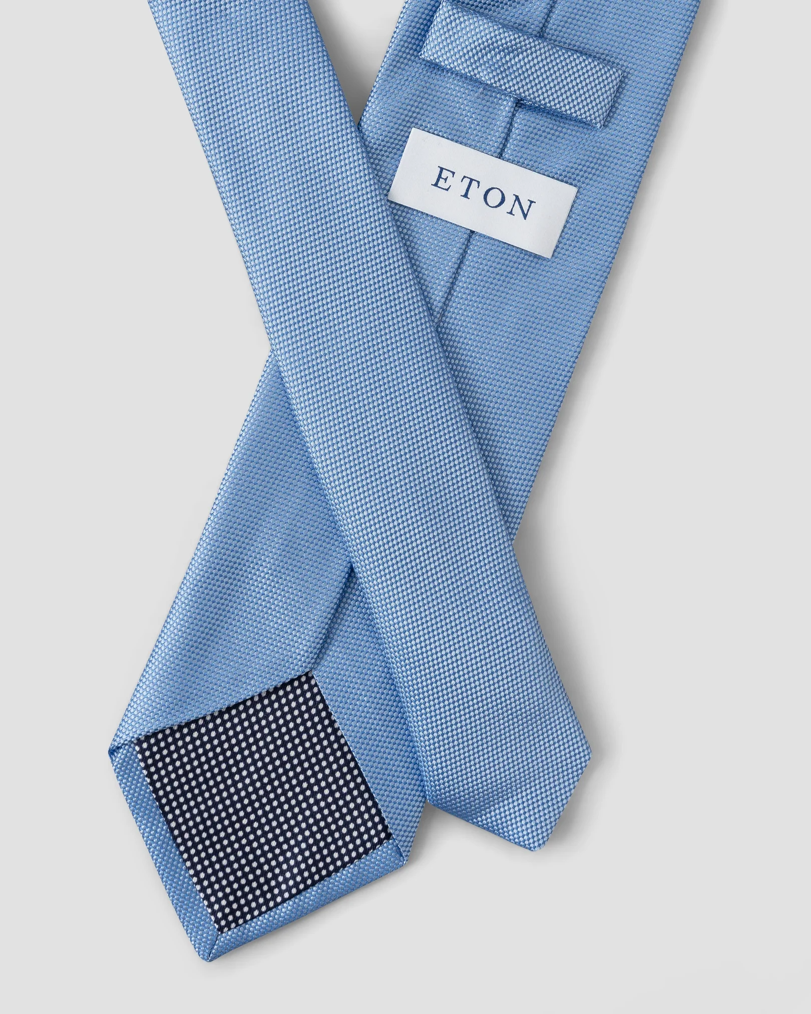 Eton - blue basket weave tie