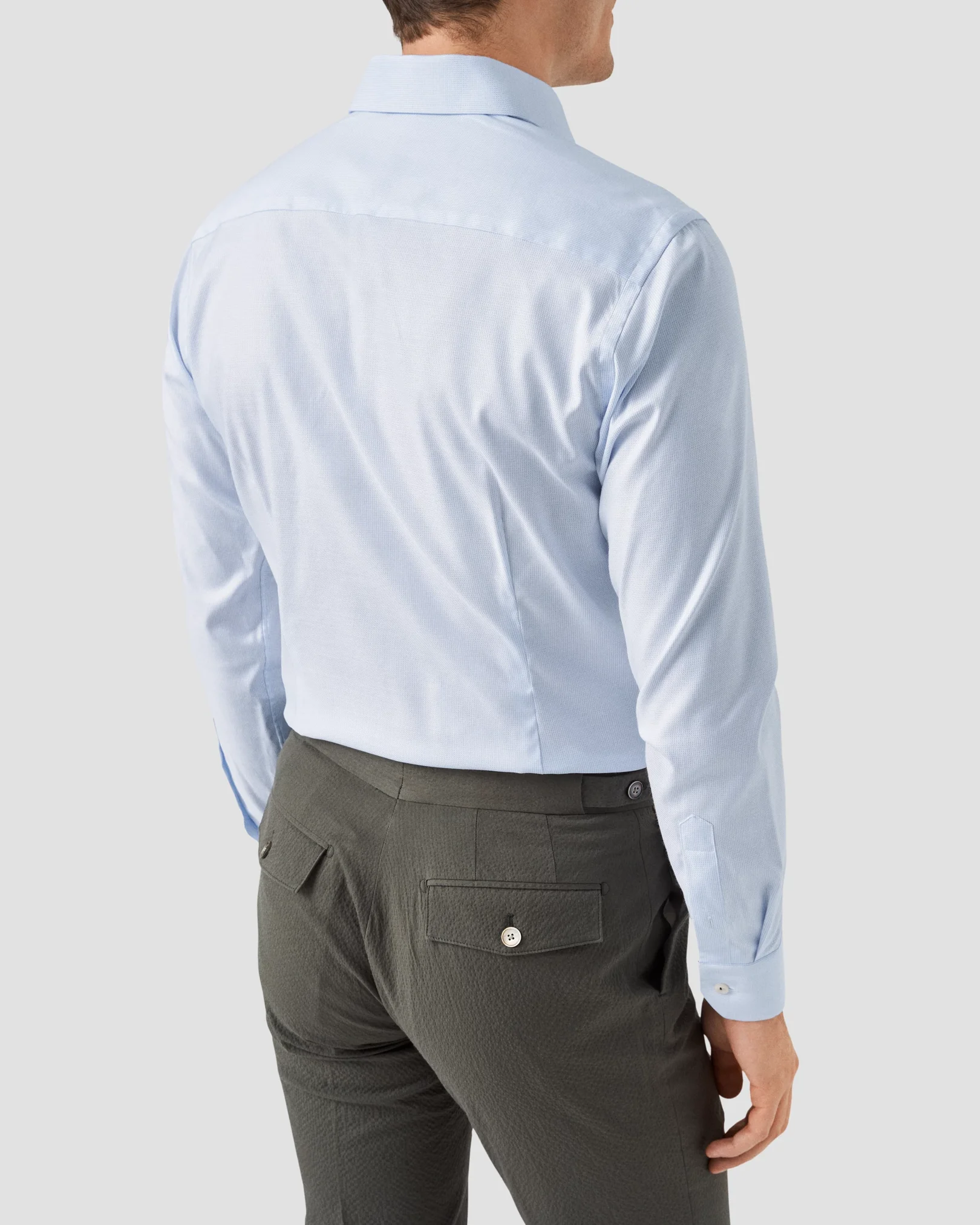 Eton - light blue twill special details