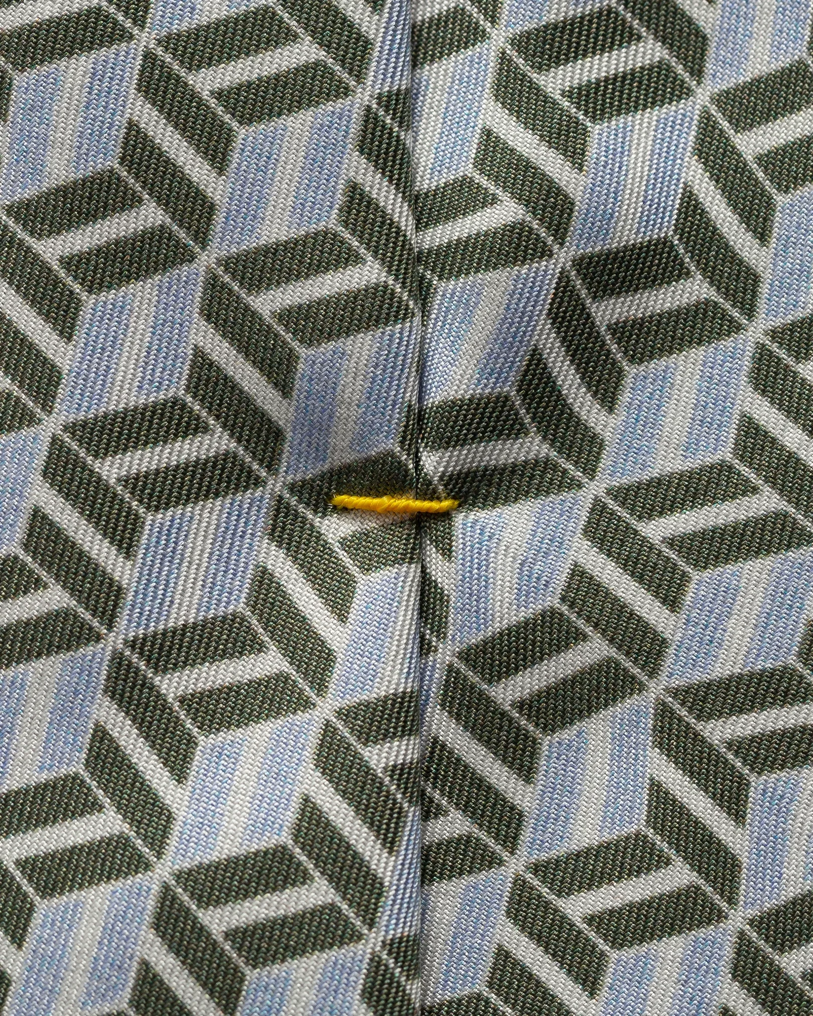 Eton - dark green patterned silk tie