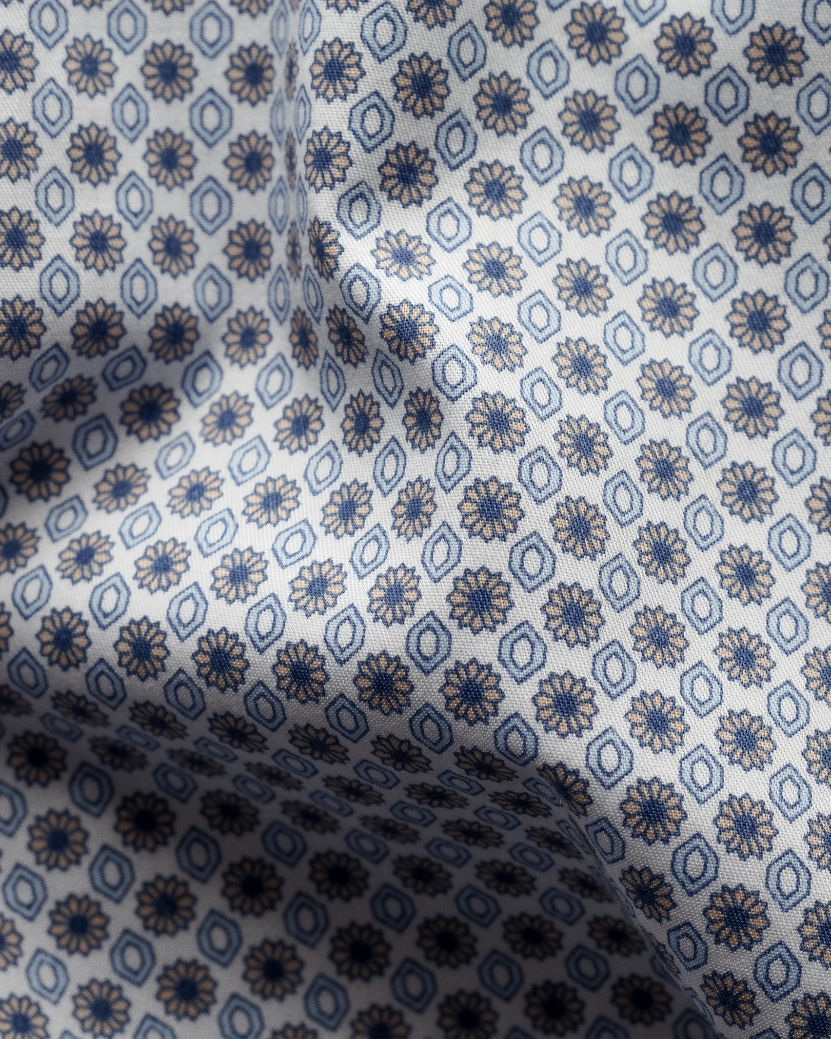 Eton - beige medallions print shirt