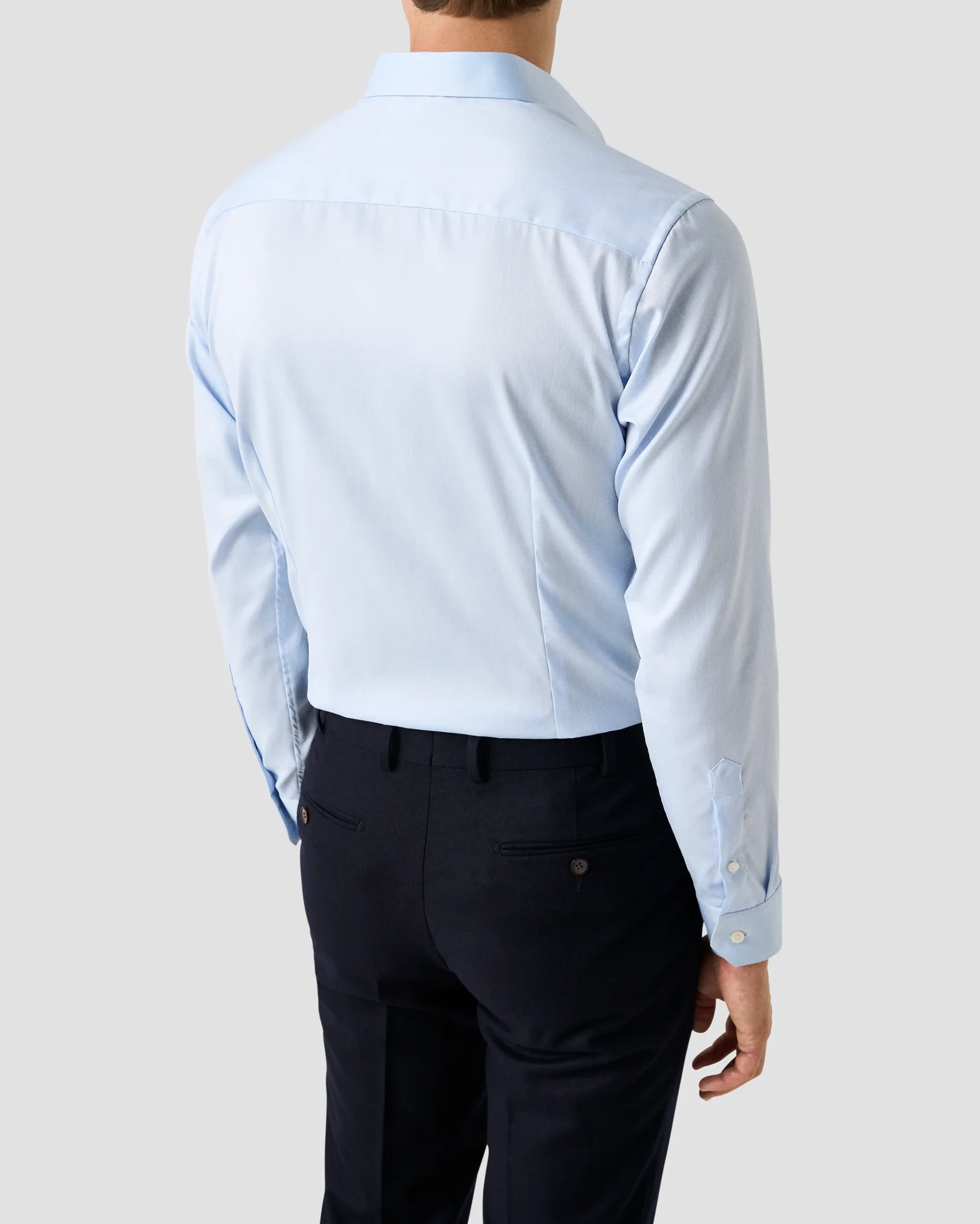 Eton - light blue signature twill shirt pointed