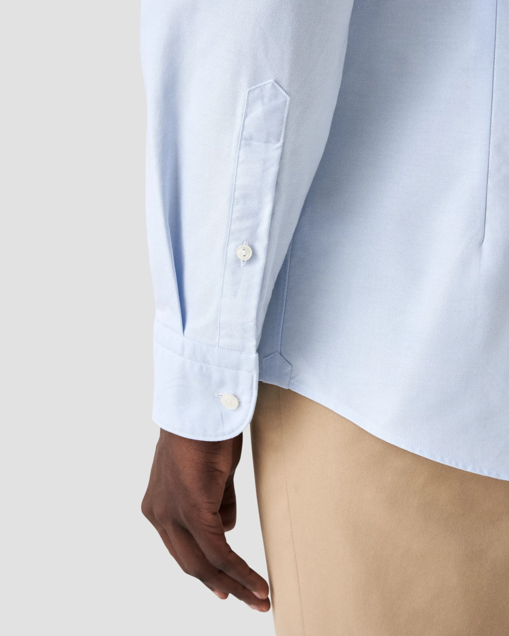 Eton - solid light blue oxford shirt