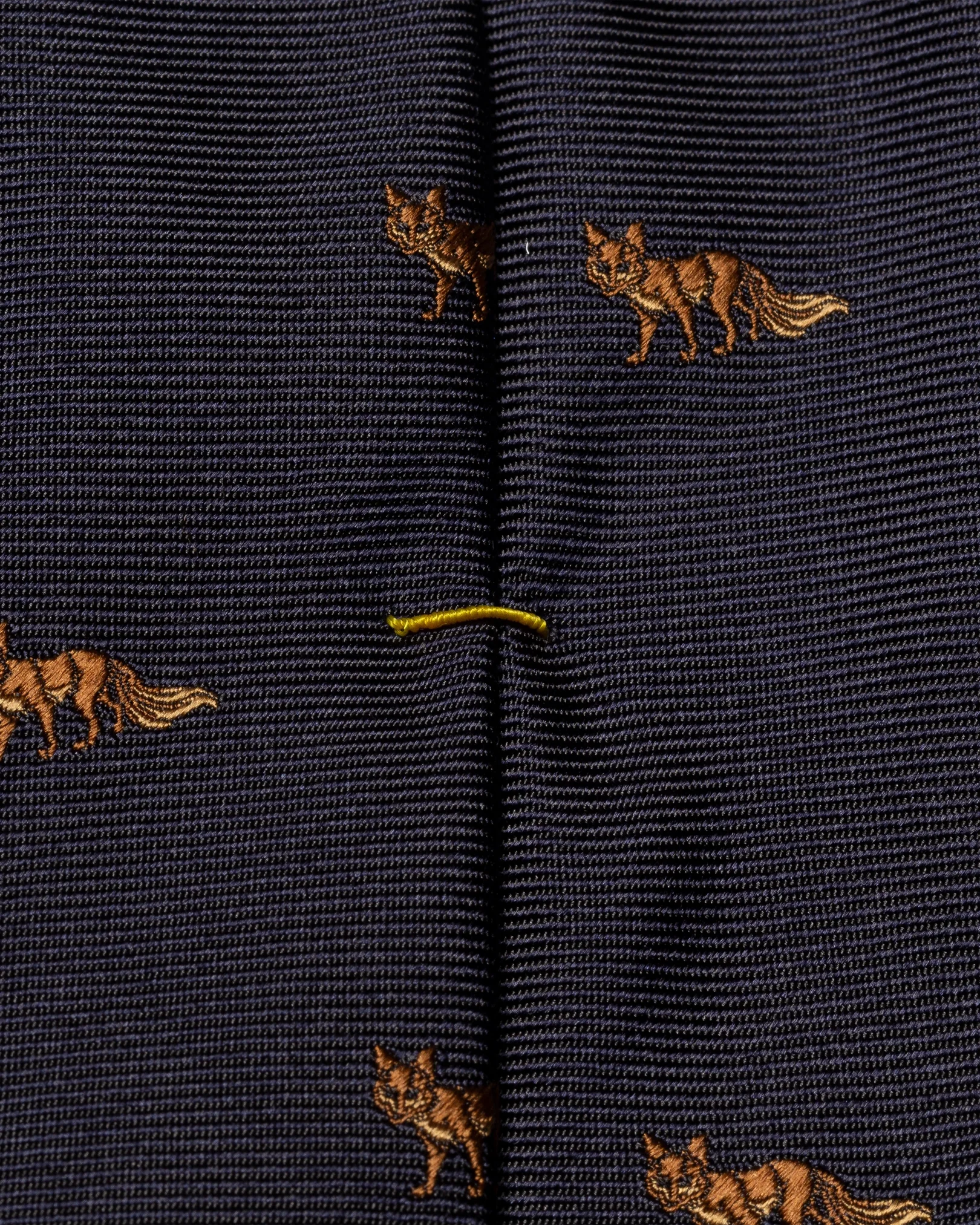 Eton - dark blue fox silk tie