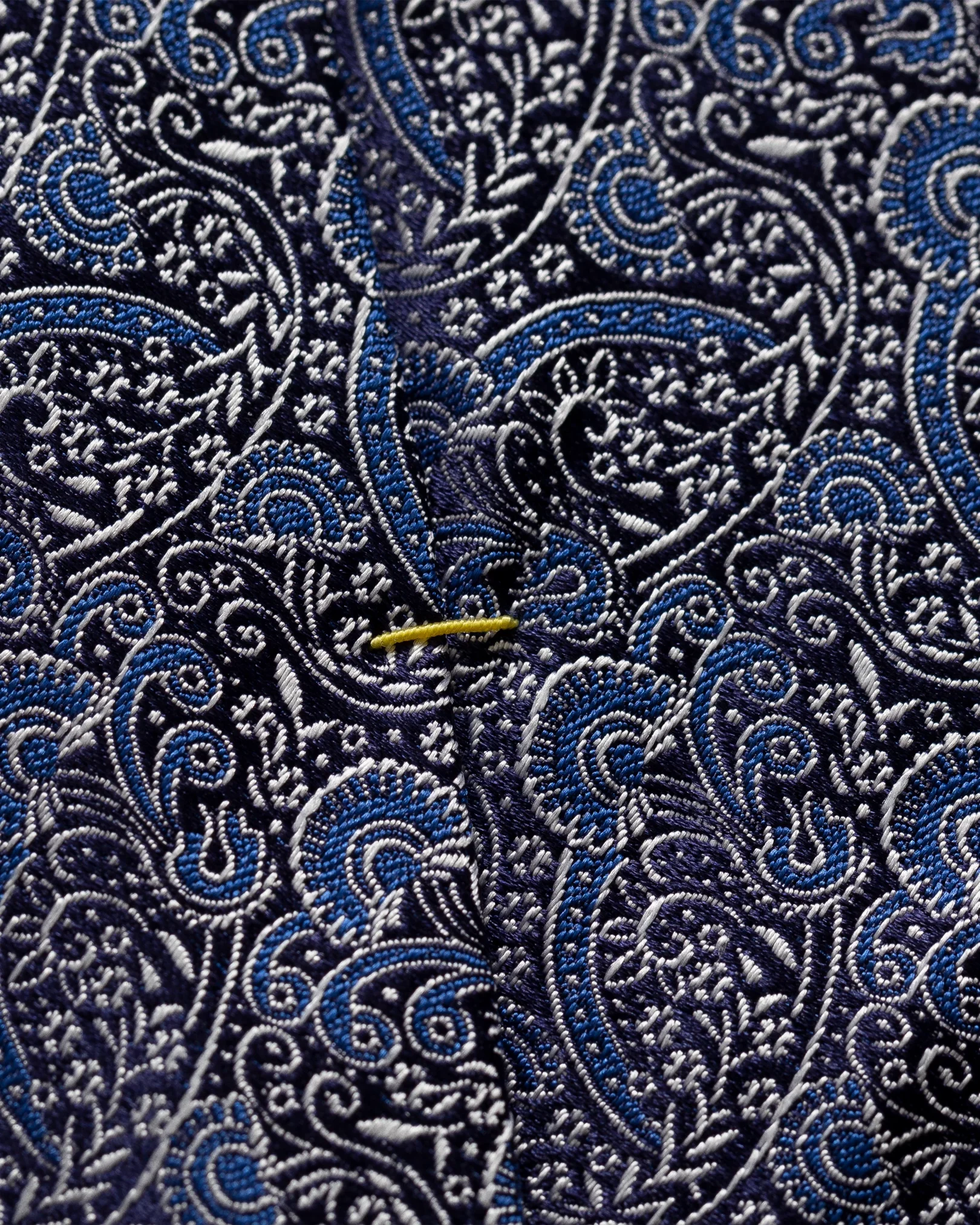 Eton - navy paisley silk tie