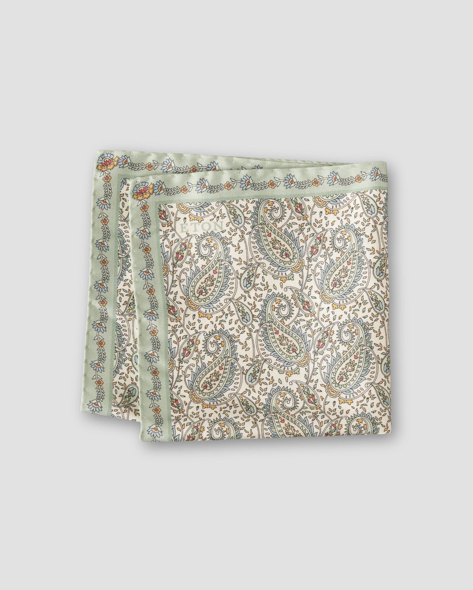 Eton - light green classic pocket square