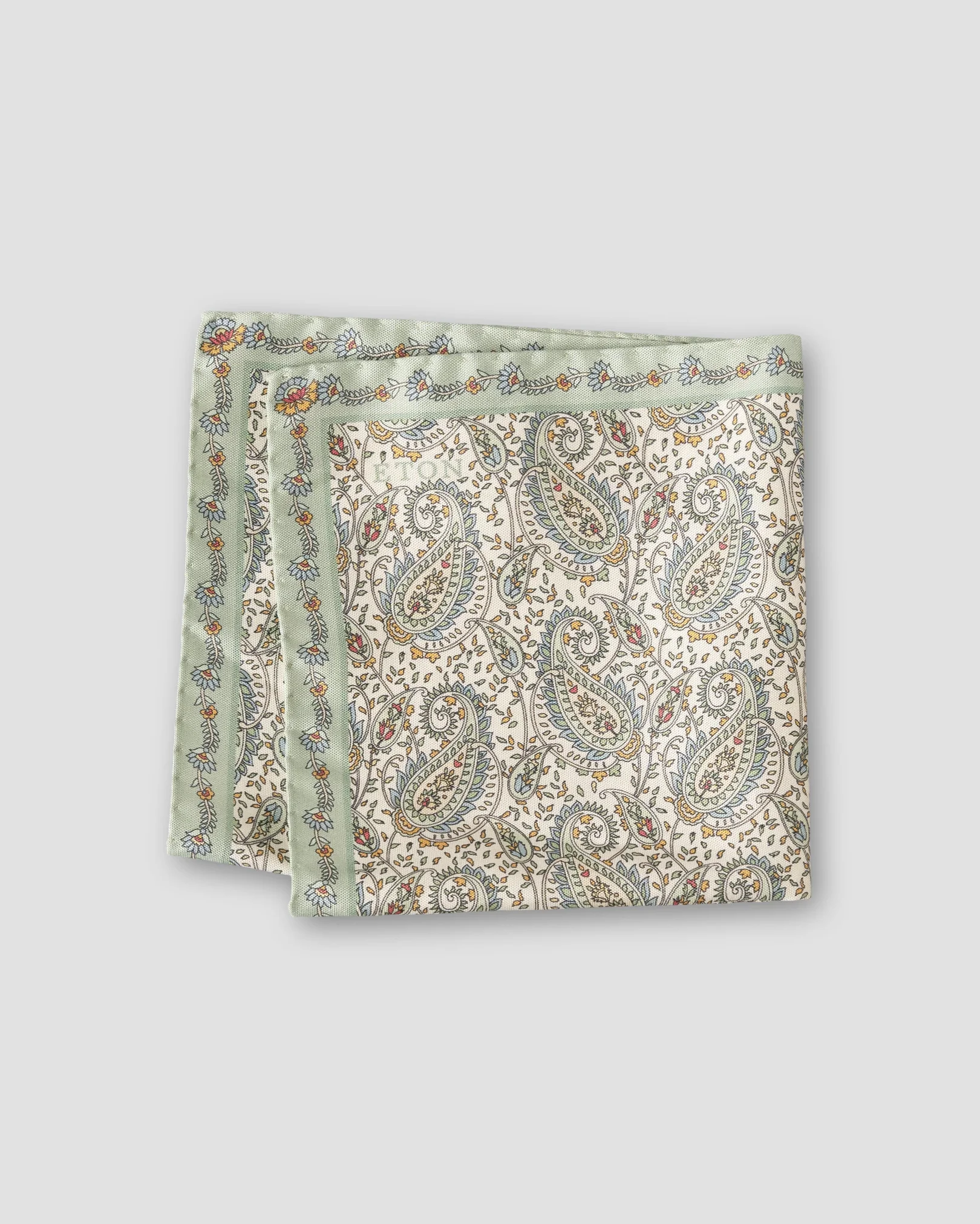 Eton - light green classic pocket square