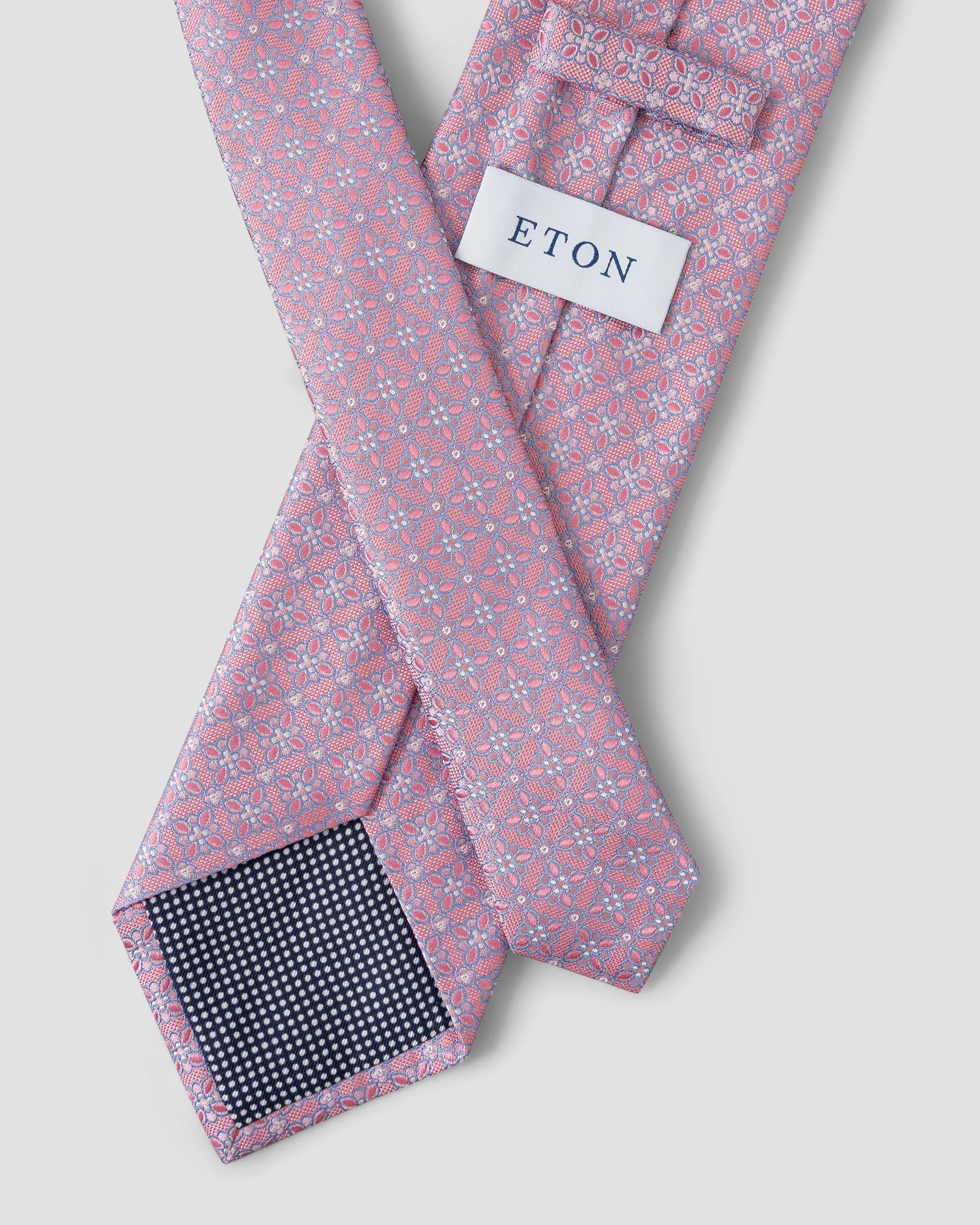Eton - pink floral silk tie we