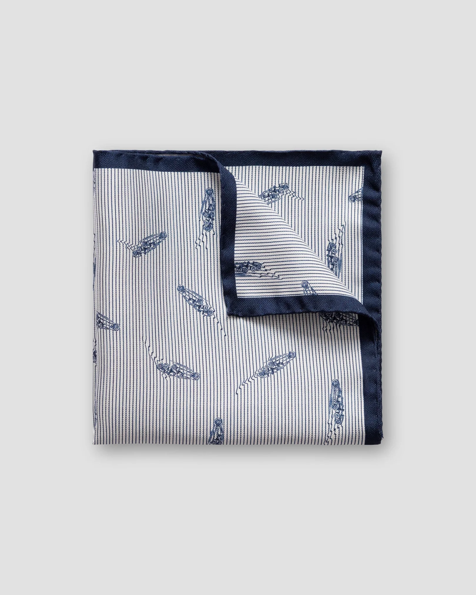 Eton - retro racing cars pocket square