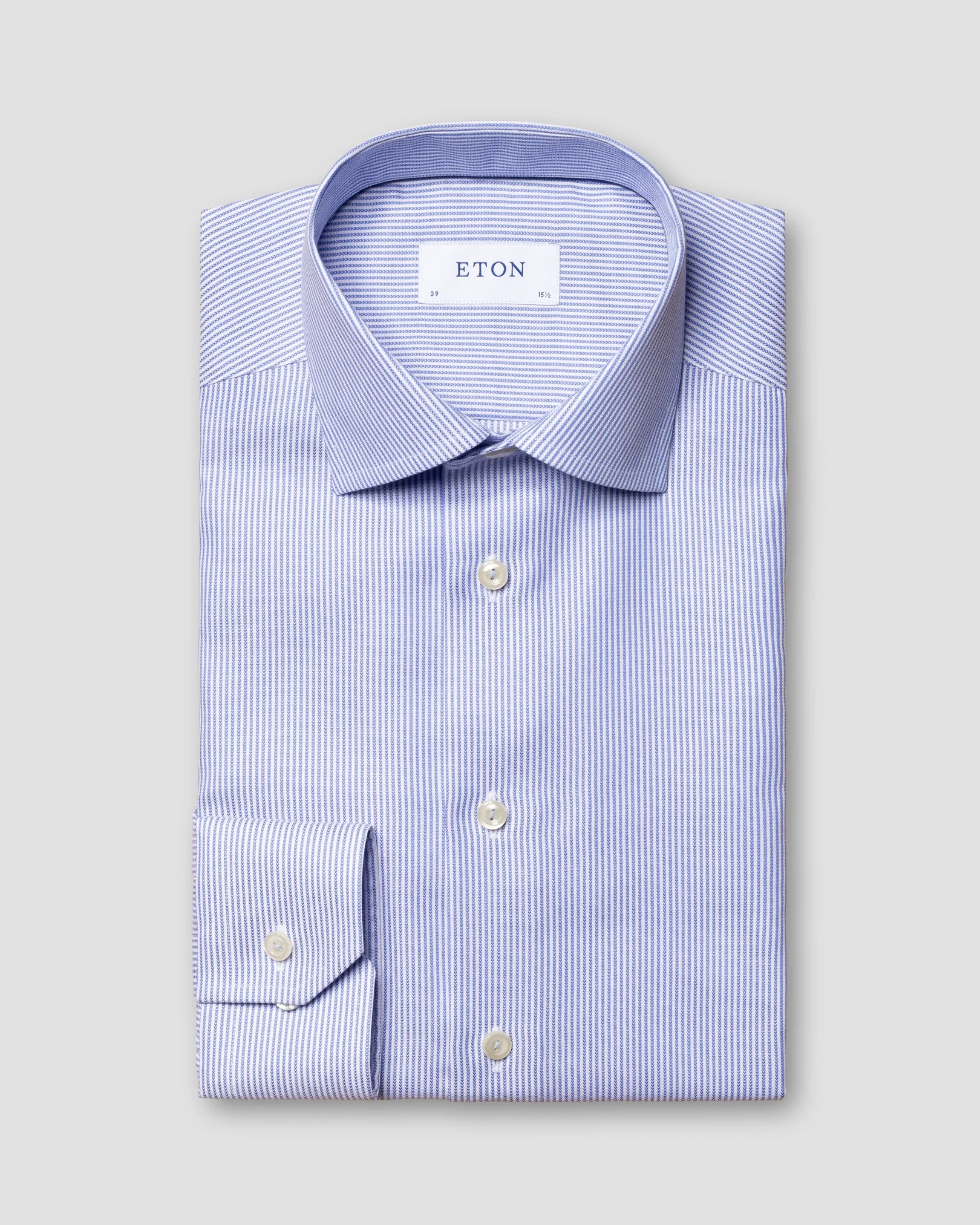 Eton - blue micro print shirt