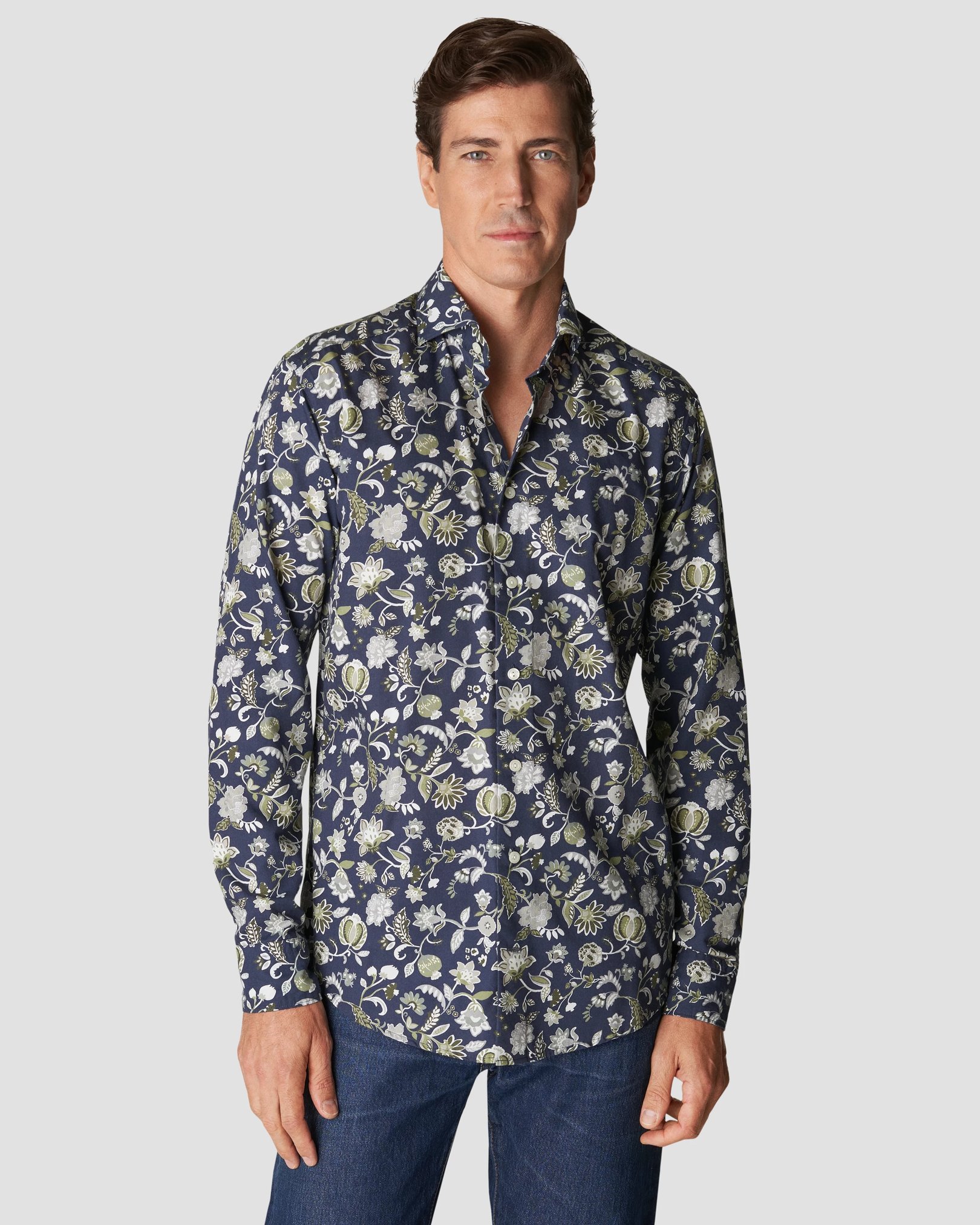 Eton - navy blue siganture twill