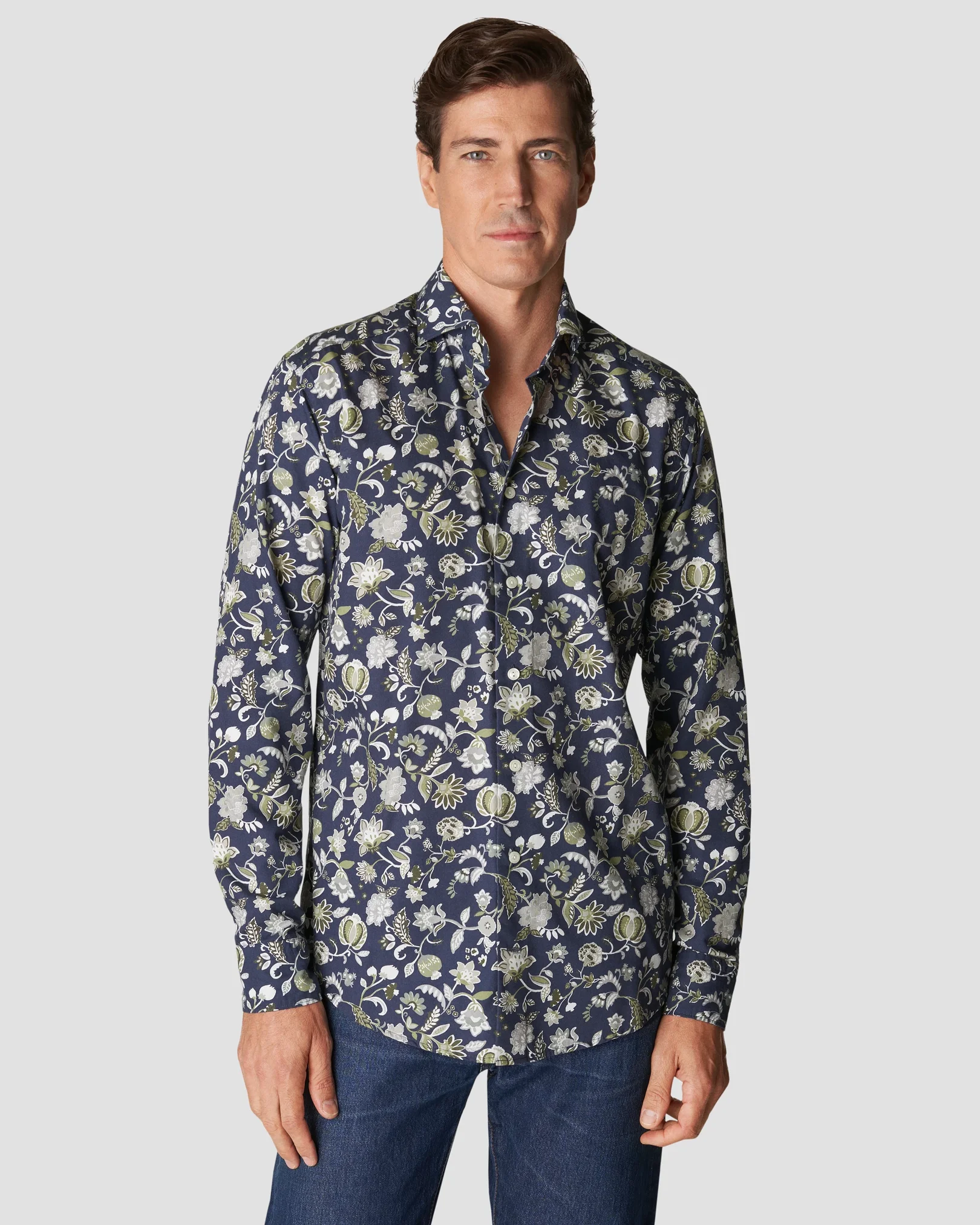 Eton - navy blue siganture twill