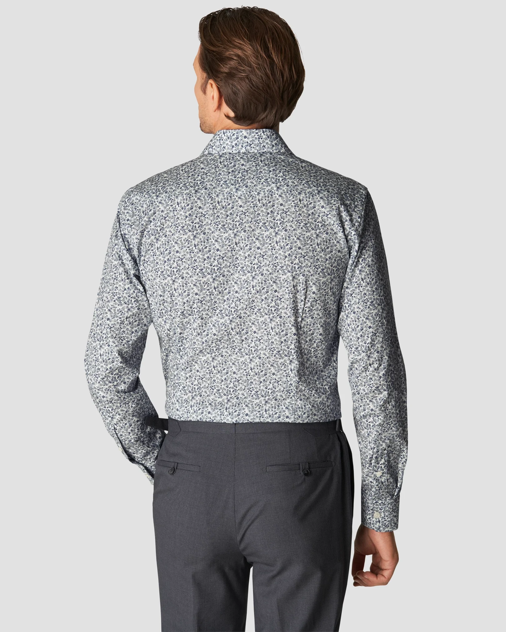 Eton - mid grey poplin