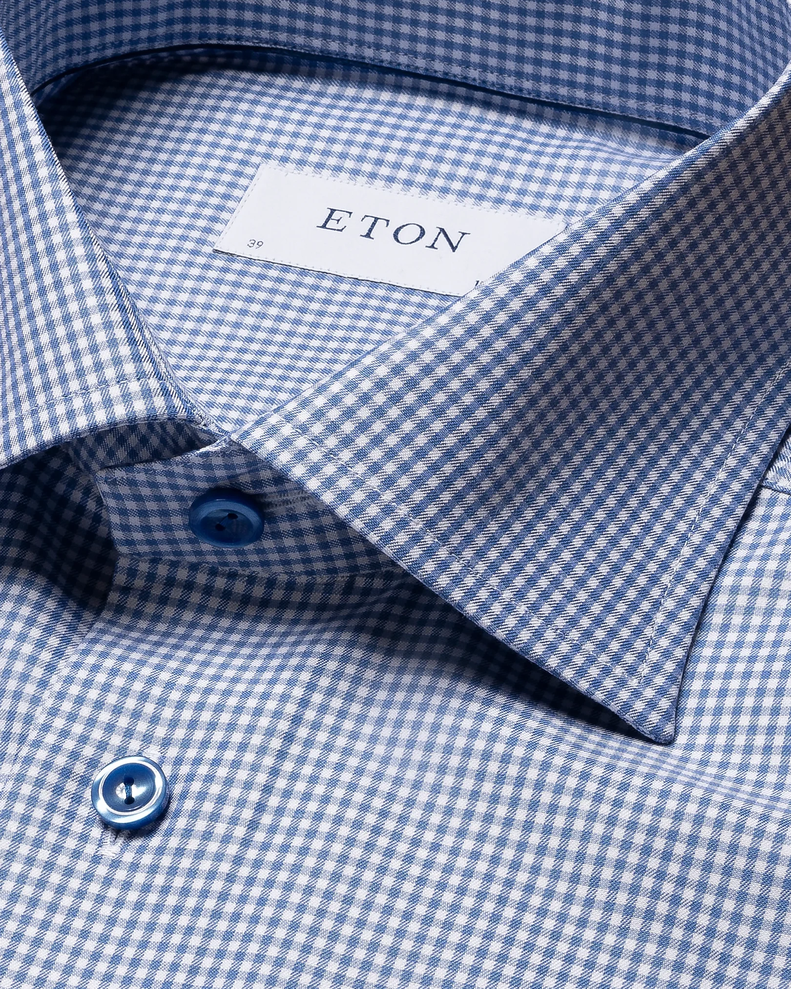Eton - dark blue cottontencel shirt