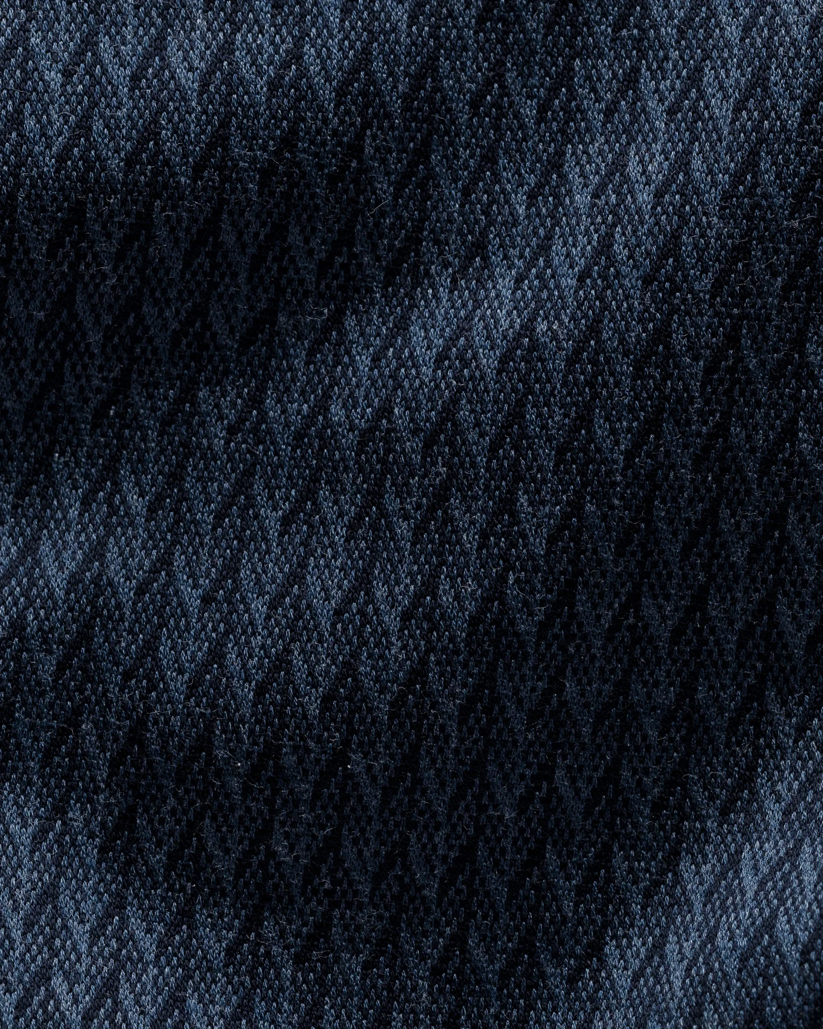 Eton - navy blue jacquard knit