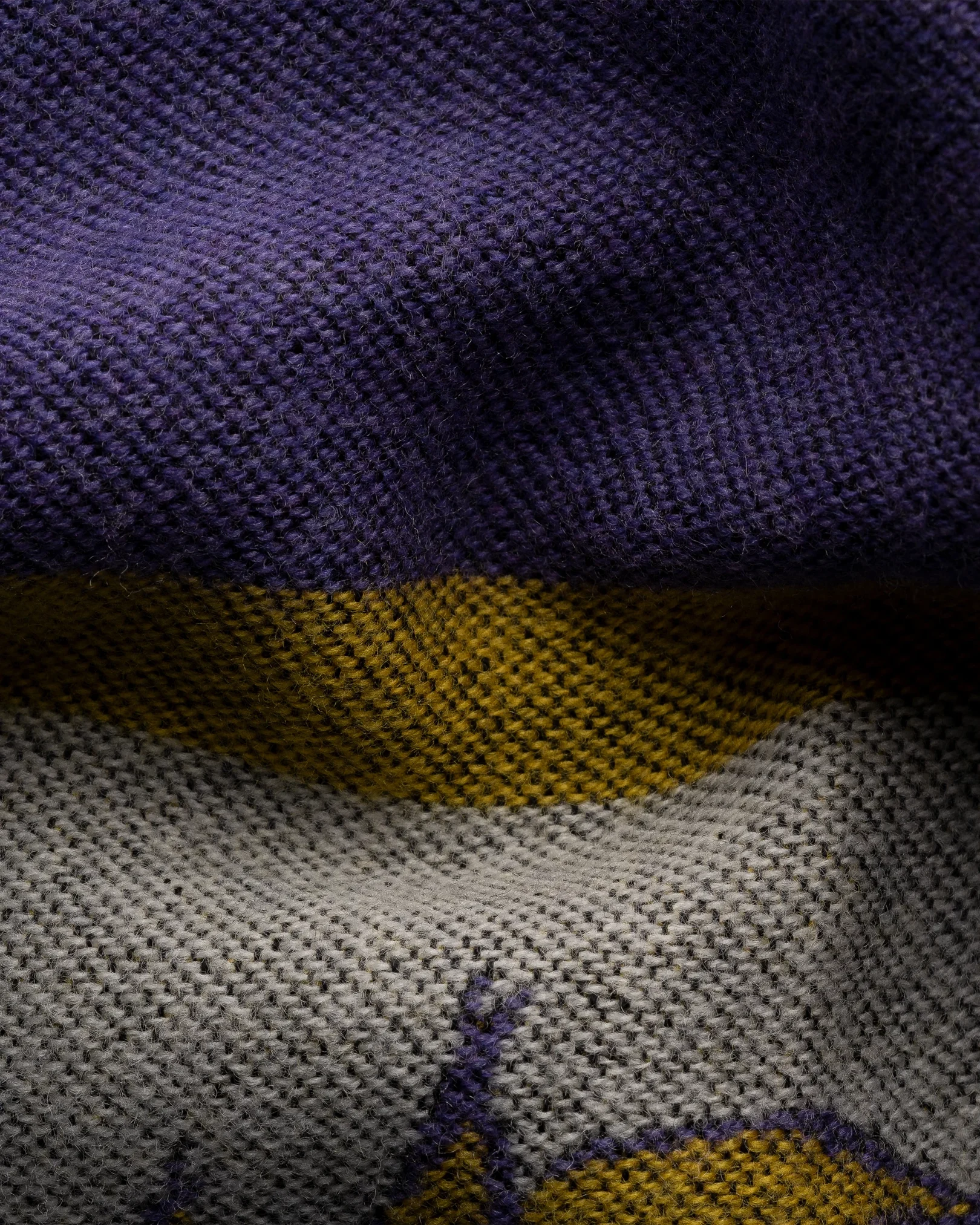 Eton - dark purple lion scarf