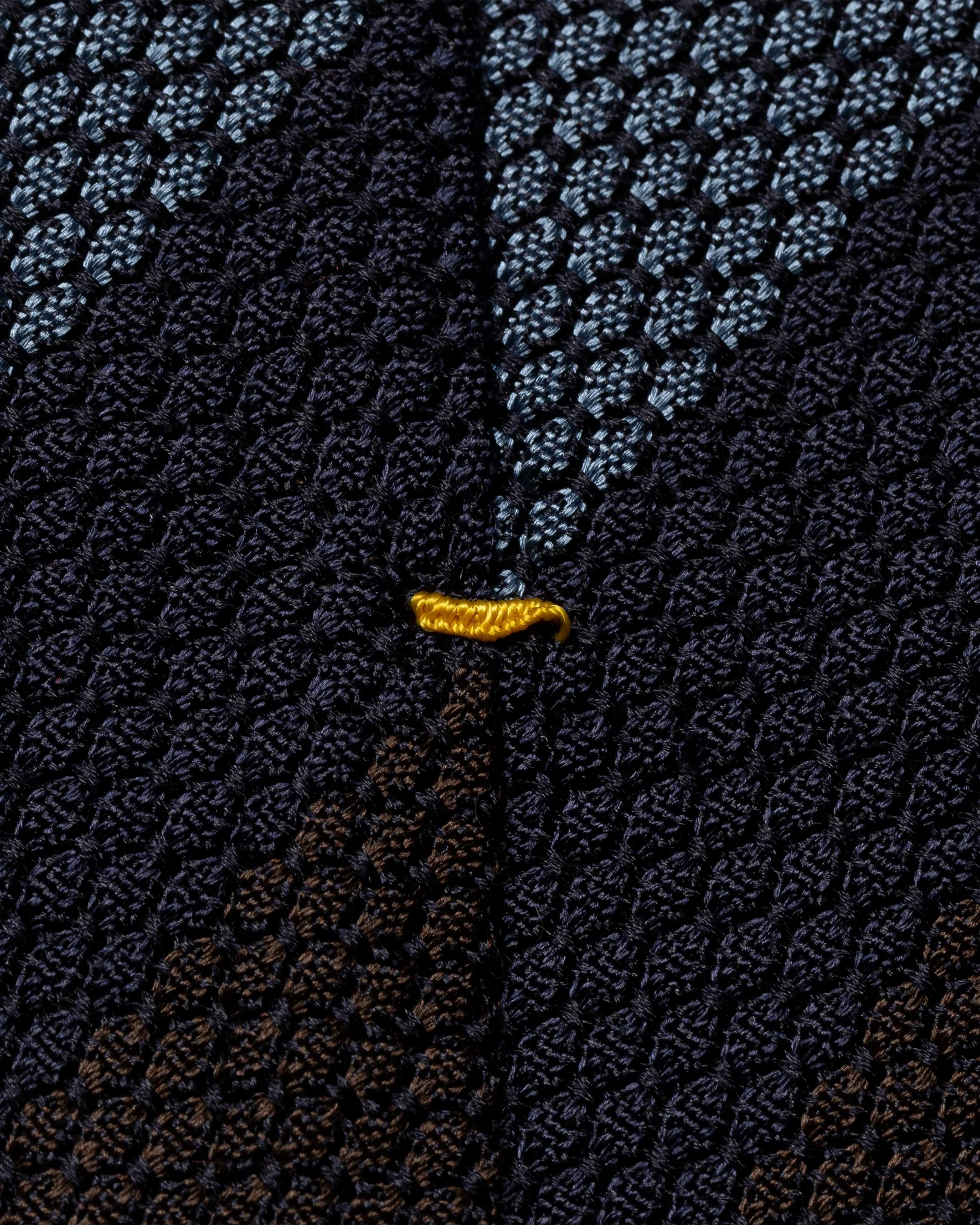 Eton - blue and dark blue grenadine tie