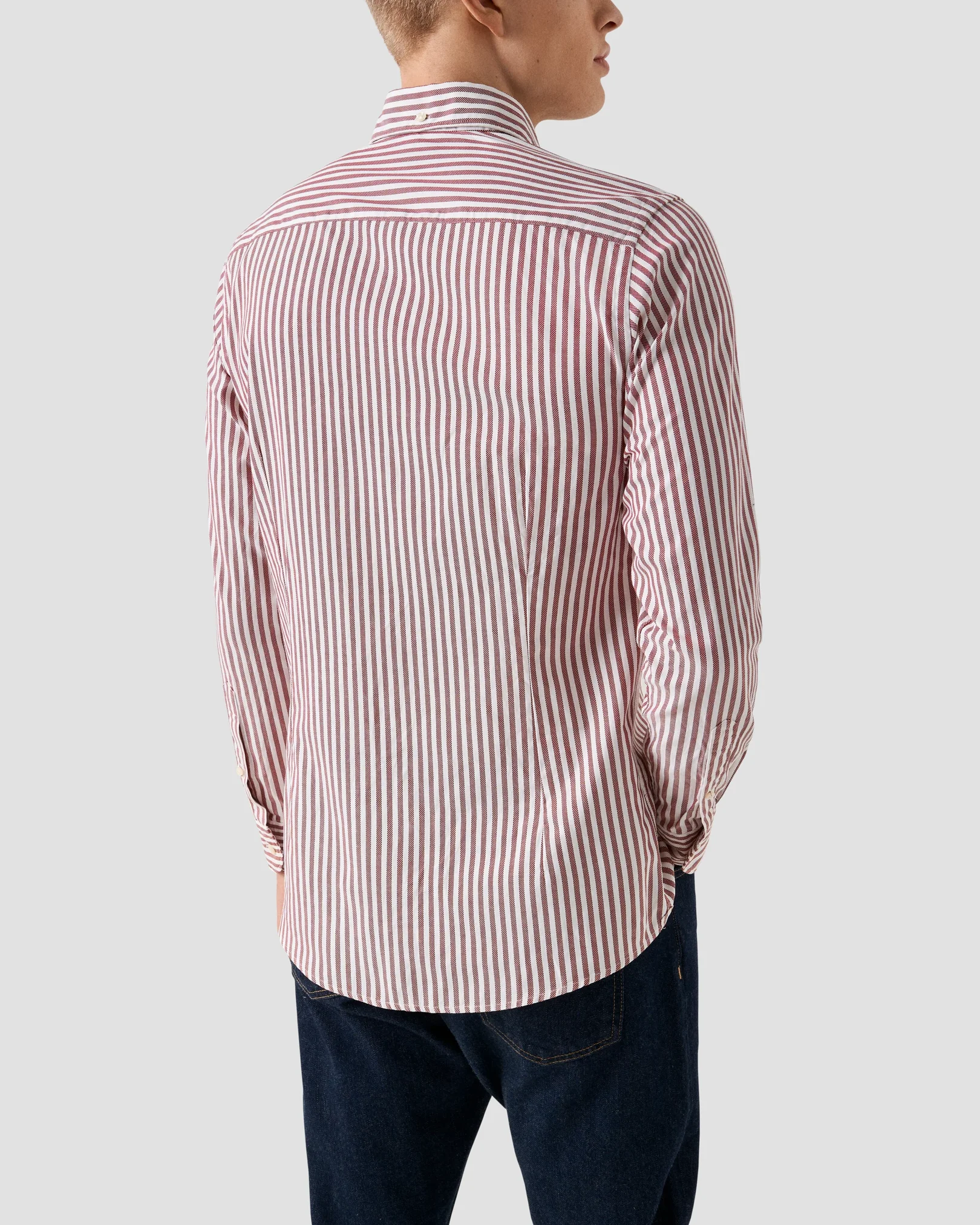 Eton - bengal striped royal oxford shirt