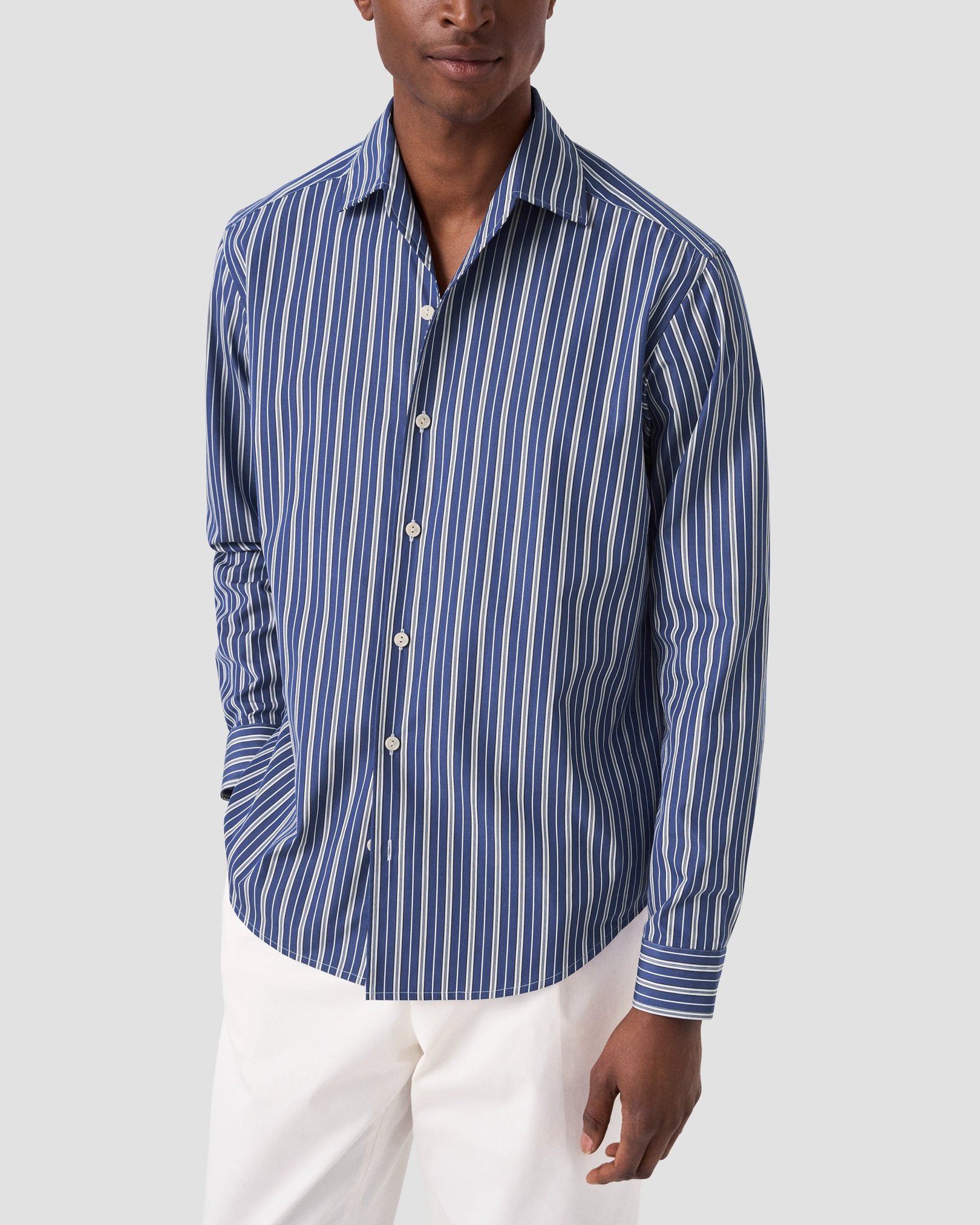 Eton - Eton x Tretorn chemise à col une pièce rayée