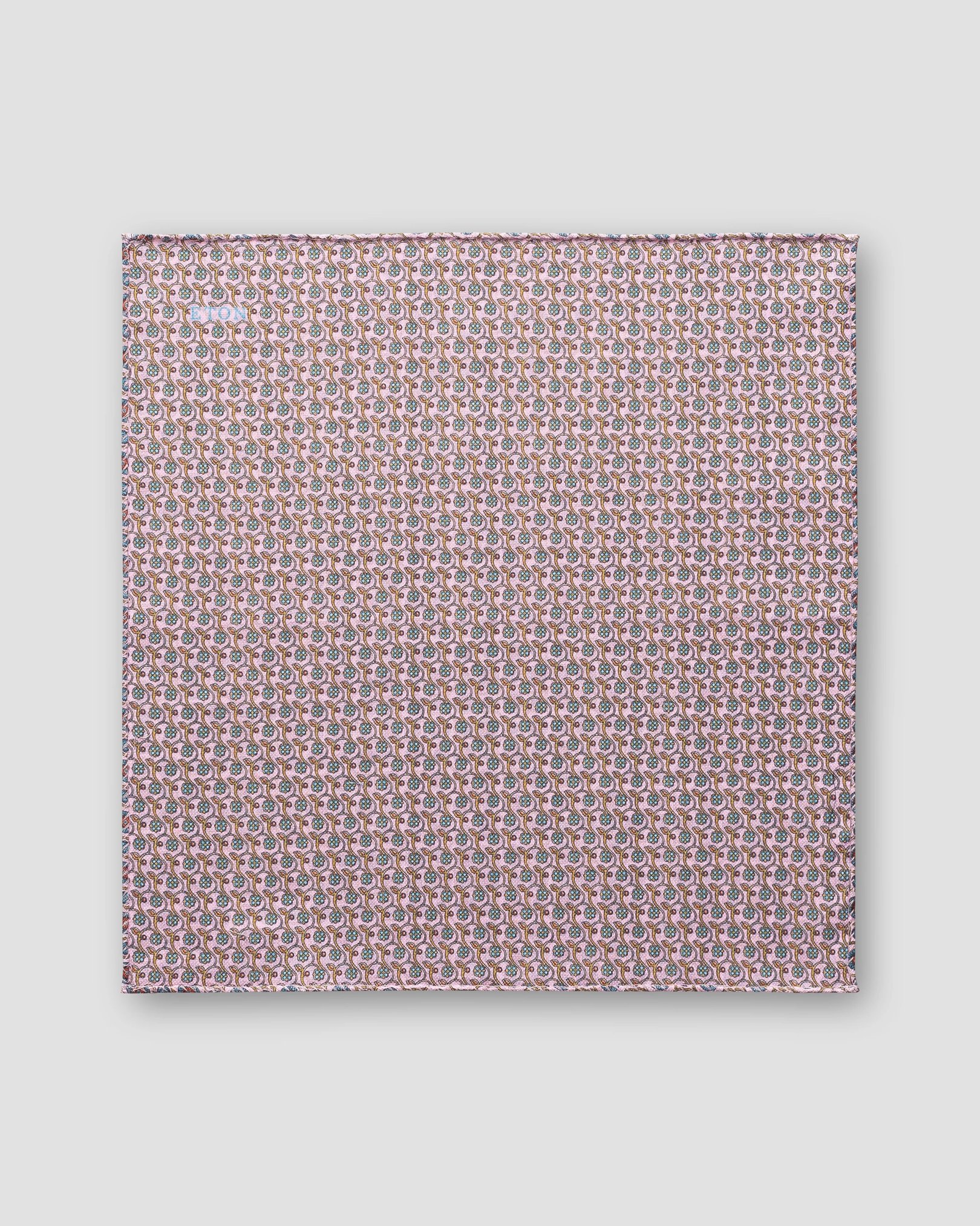 Eton - red micro print cotton pocket square