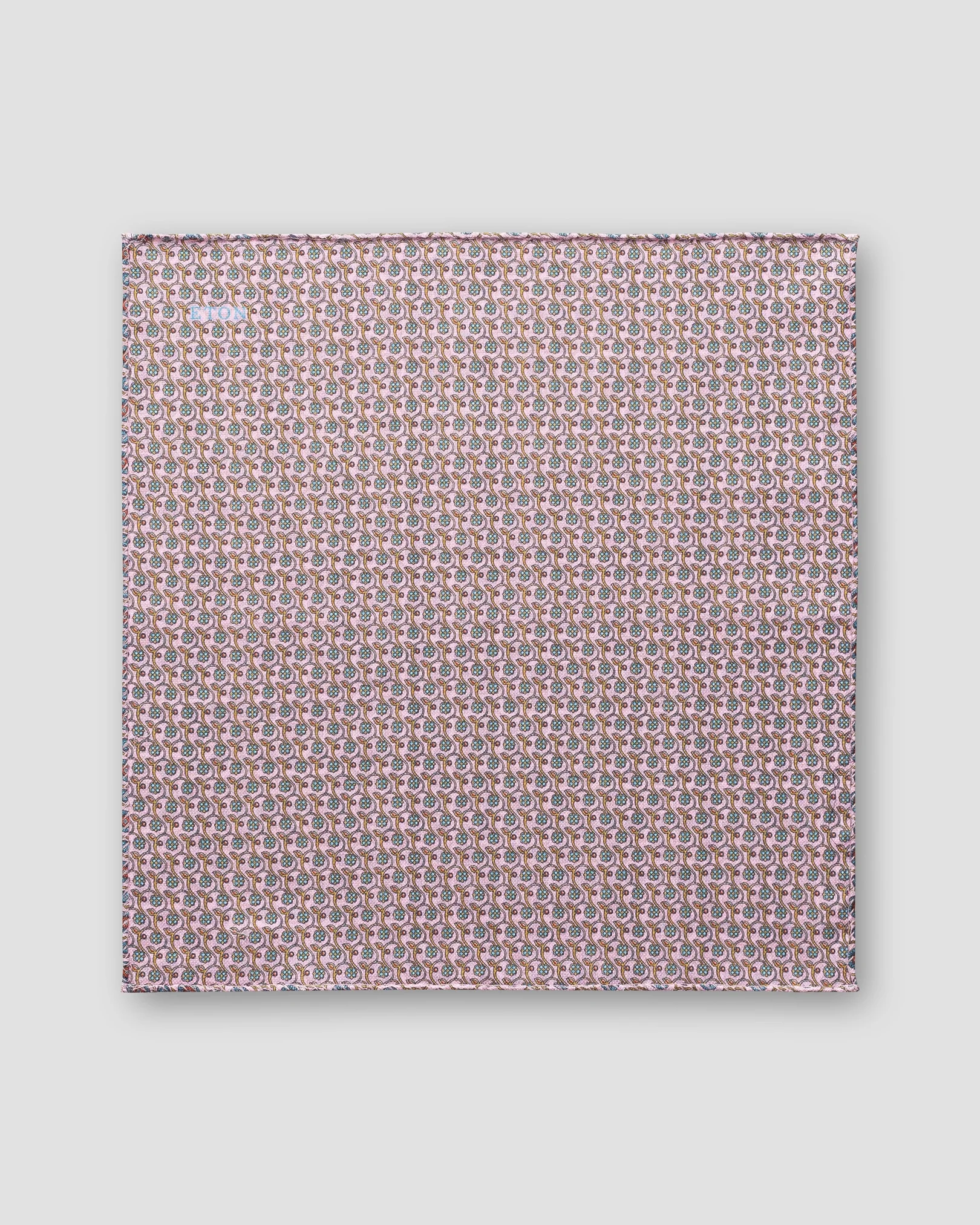 Eton - red micro print cotton pocket square