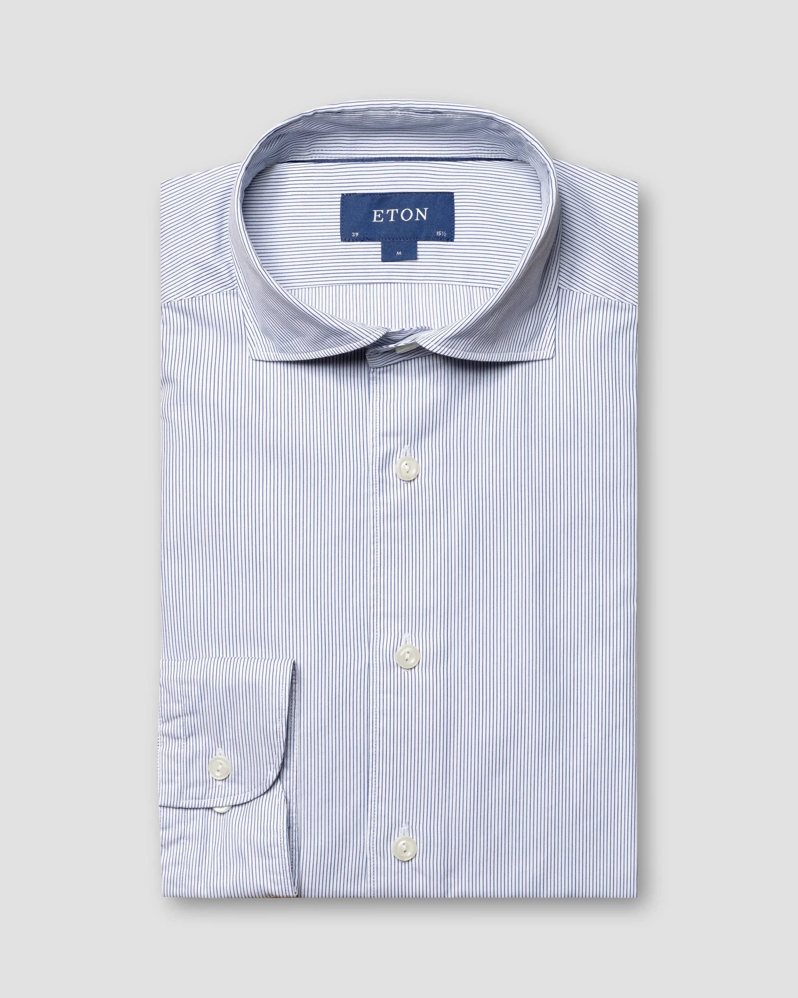 Eton - light blue twill wide spread