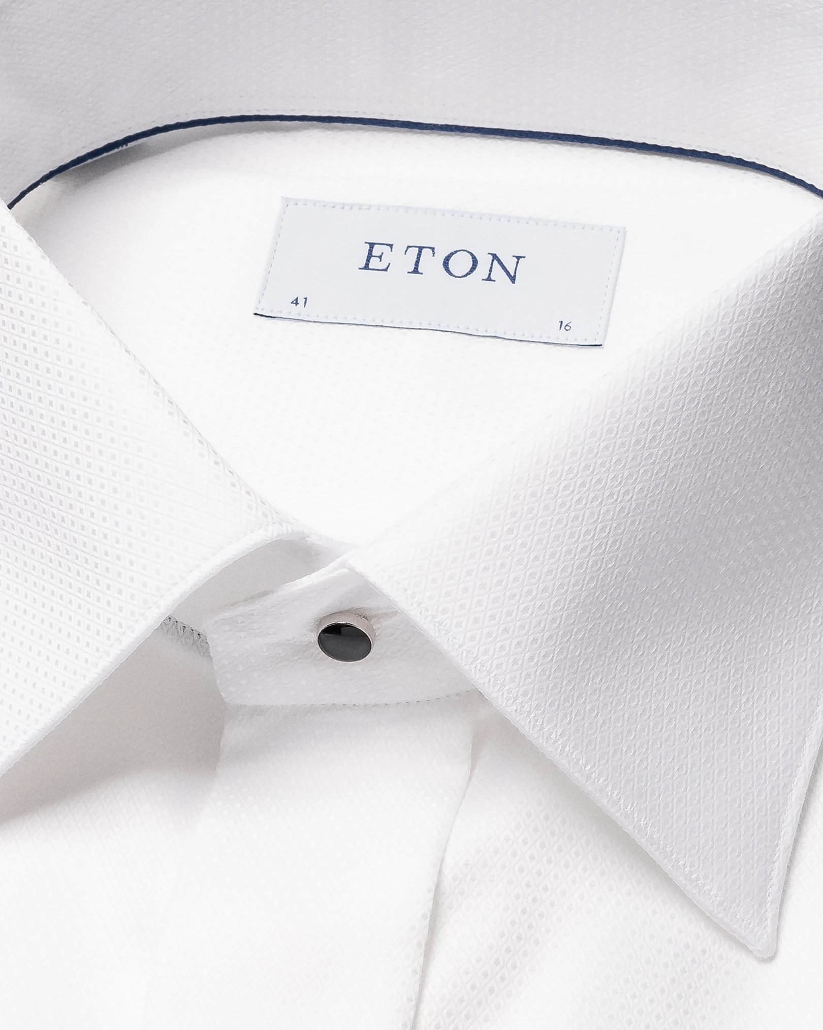 Eton - white dobby evening shirt