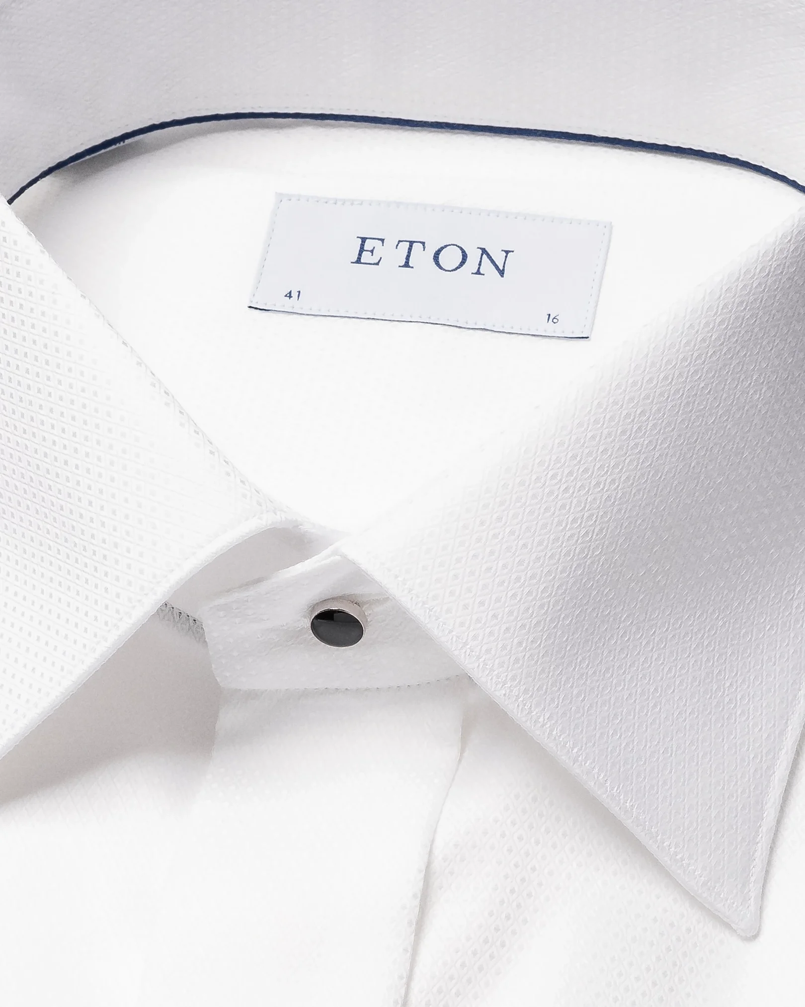 Eton - white dobby evening shirt